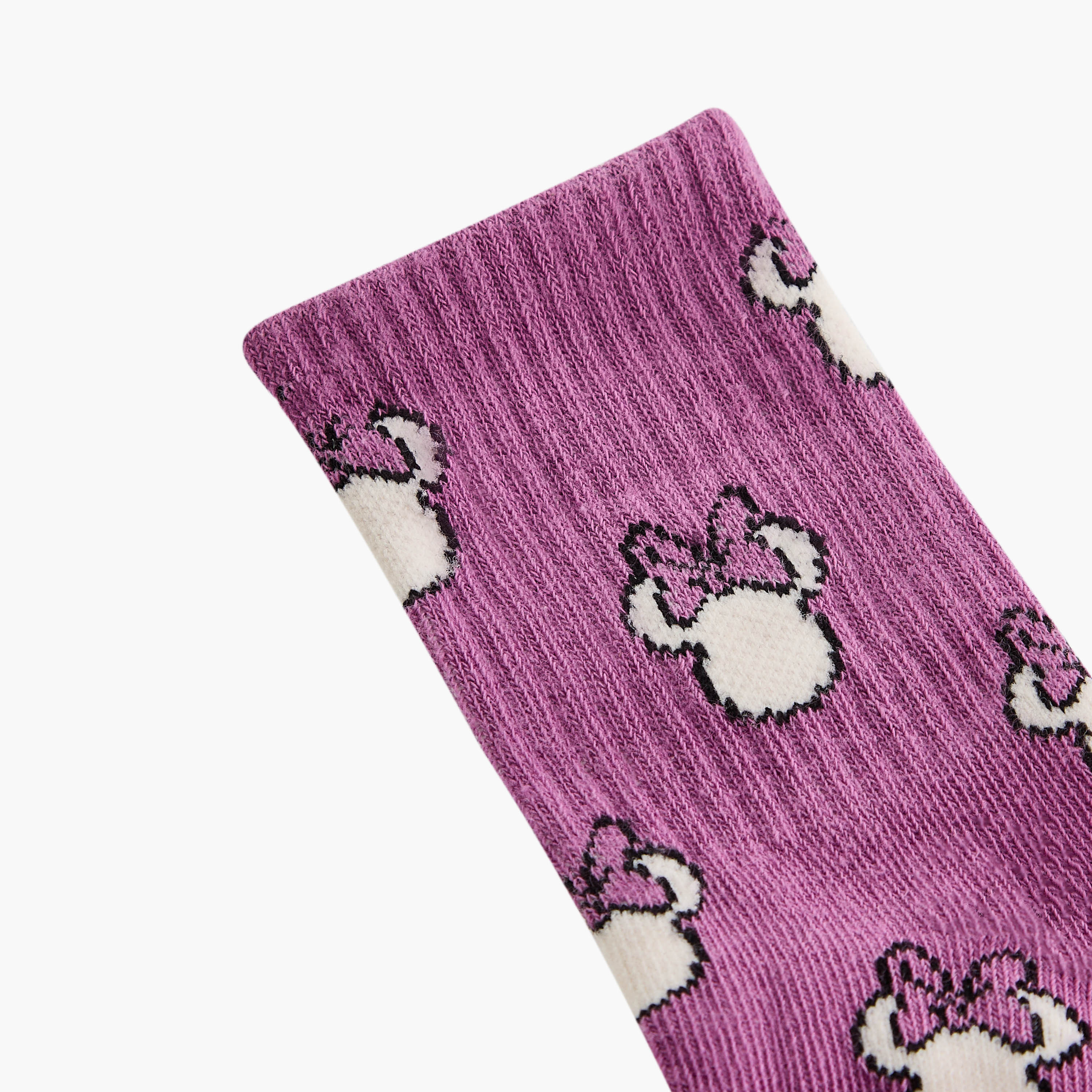 Disney Minnie Mouse Print Ankle Lengh Socks - Set of 3-girls-accessories-socks-image-3