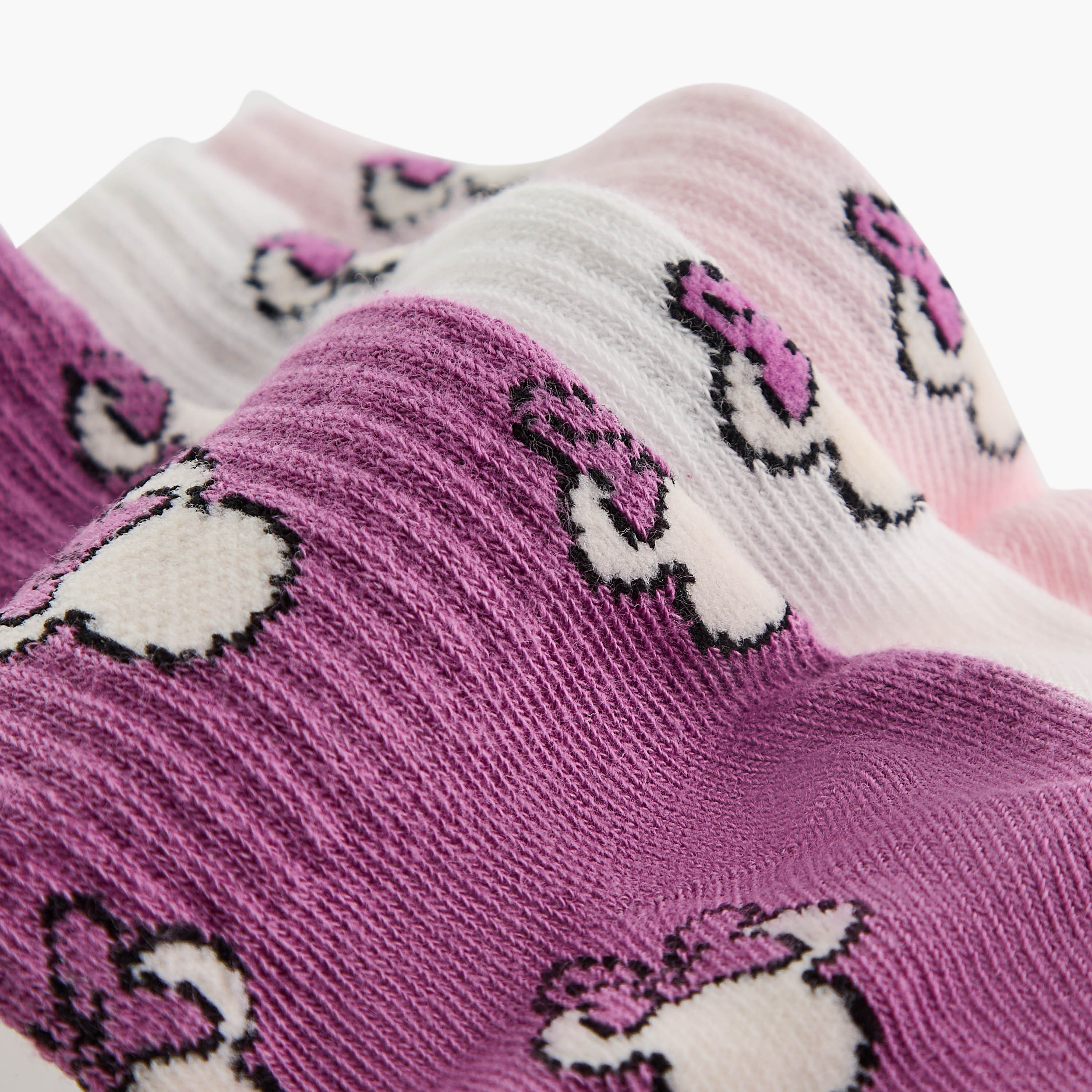 Disney Minnie Mouse Print Ankle Lengh Socks - Set of 3-girls-accessories-socks-image-4