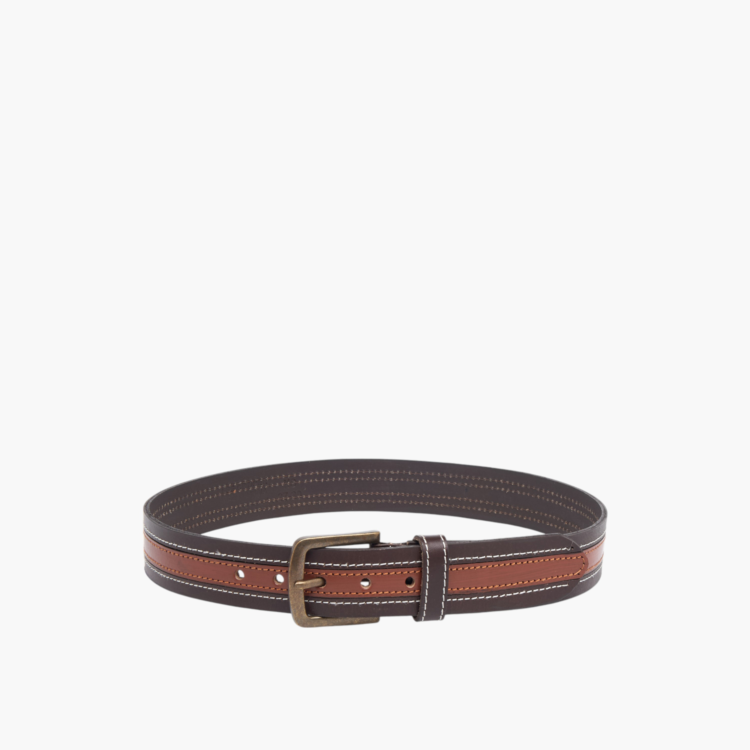 Lee Cooper Colourblock Belt with Pin Buckle Closure-men-beltsandwallets-belts-image-3