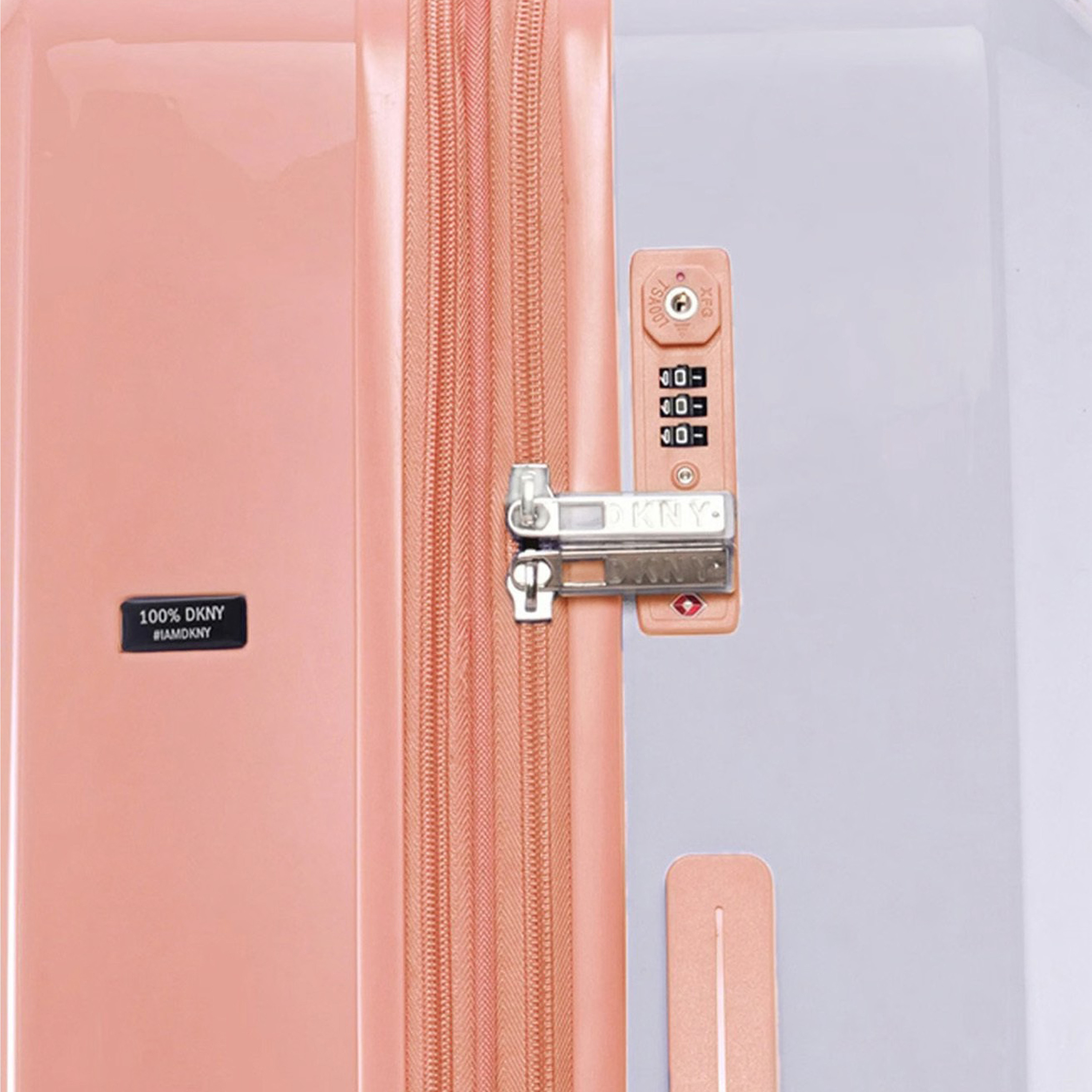 DKNY Logo Print Hardcase Trolley Bag with Retractable Handle-travel-luggagesandbags-luggage-image-9