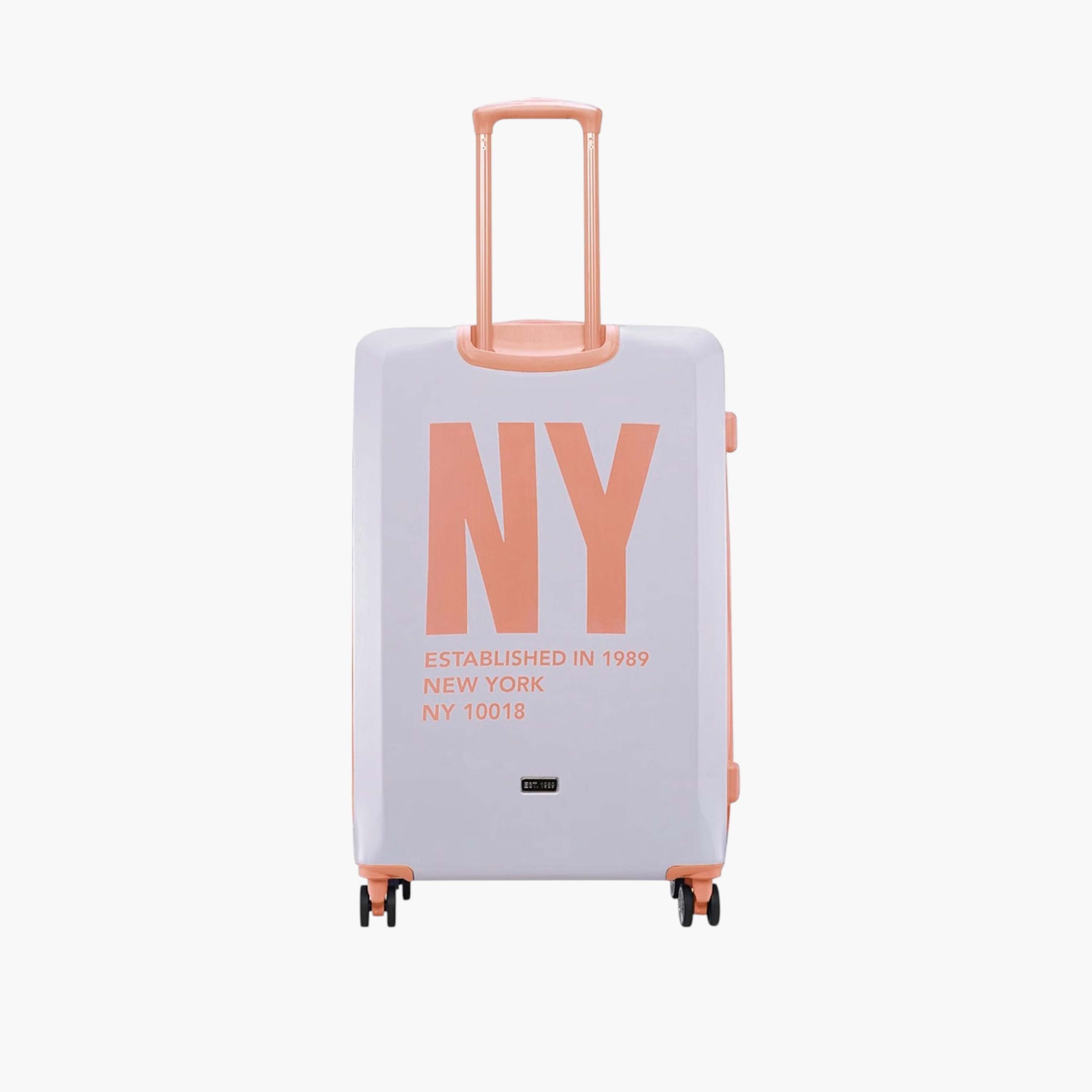 DKNY Logo Print Hardcase Trolley Bag with Retractable Handle-travel-luggagesandbags-luggage-image-3