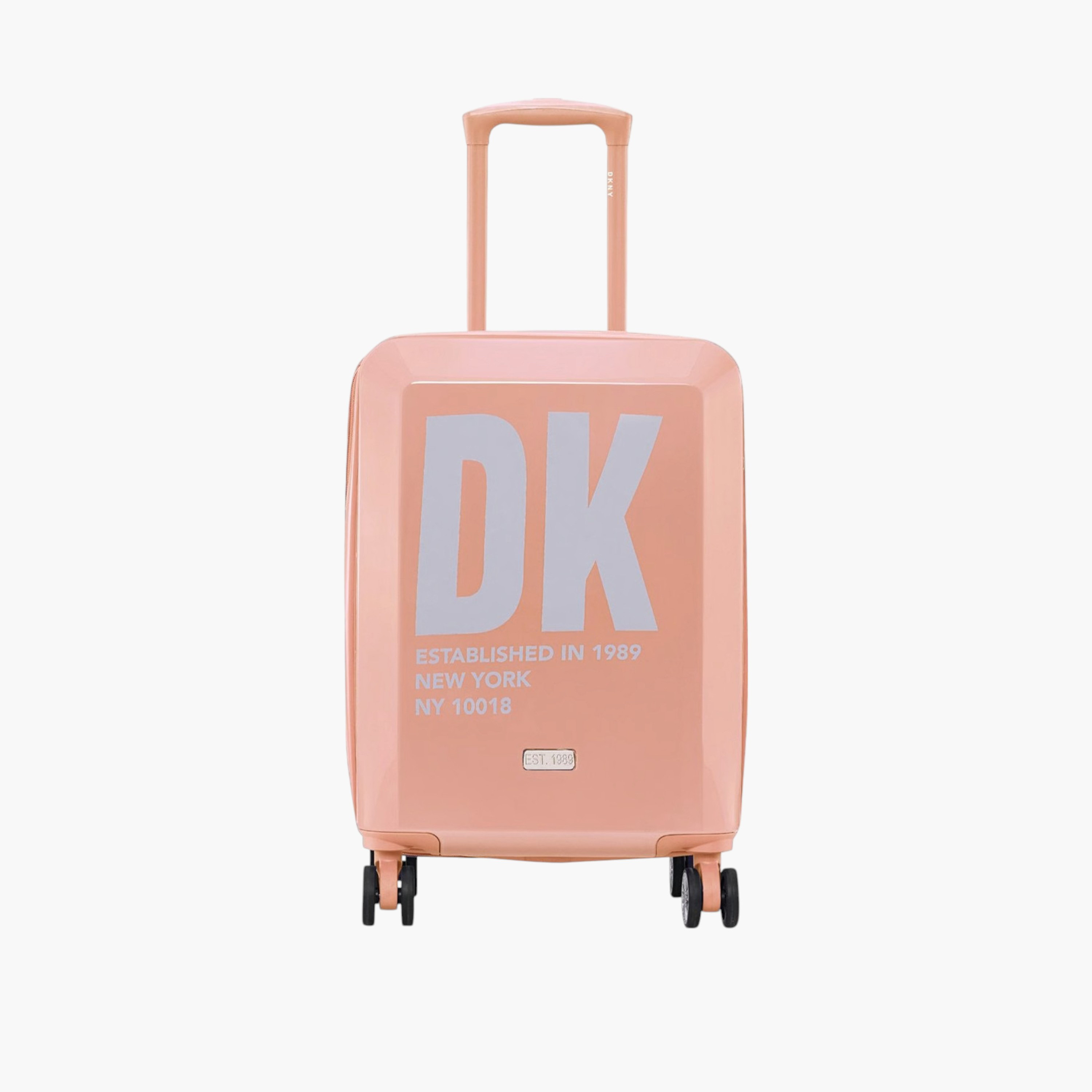 شنطة ترولي صلبة بمقبض قابل للسحب وطبعات شعار من دي كيه إن واي-travel-luggagesandbags-luggage-image-1