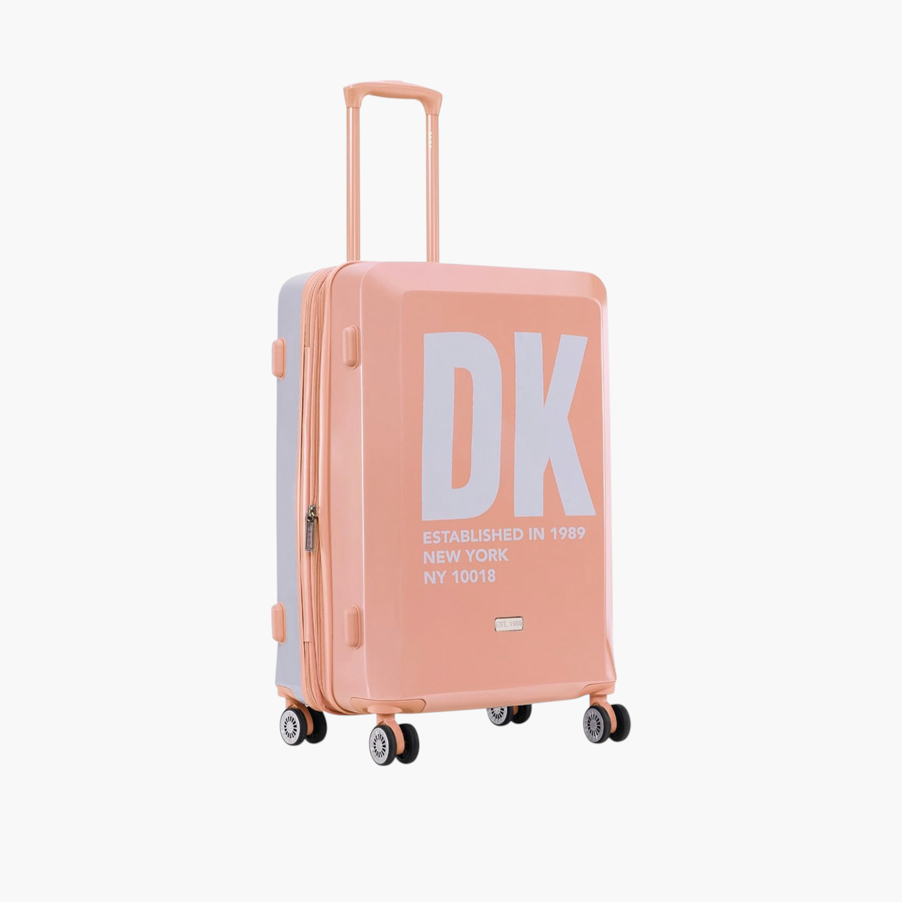 شنطة ترولي صلبة بمقبض قابل للسحب وطبعات شعار من دي كيه إن واي-travel-luggagesandbags-luggage-image-3