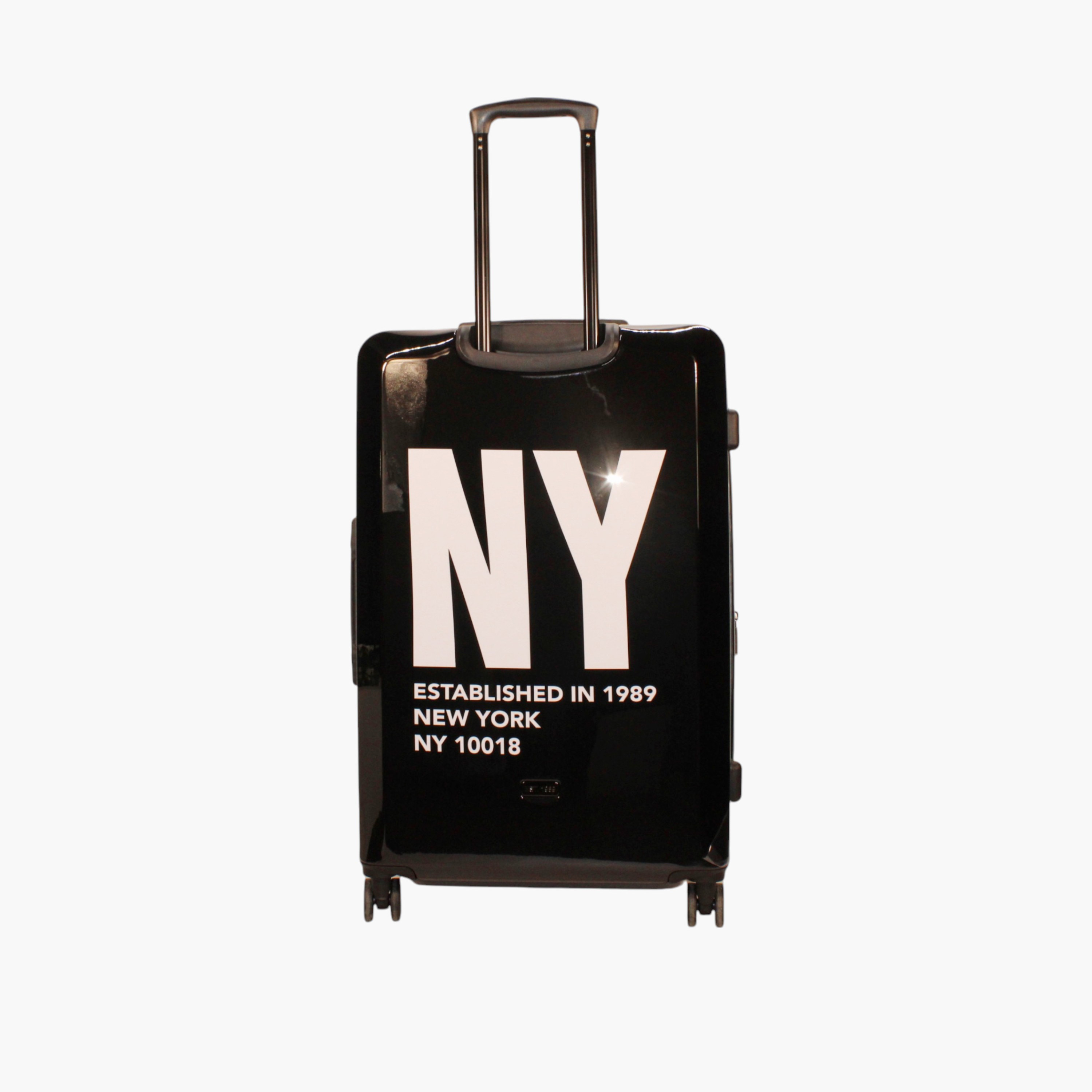 DKNY Logo Print Hardcase Trolley Bag with Retractable Handle-travel-luggagesandbags-luggage-image-2