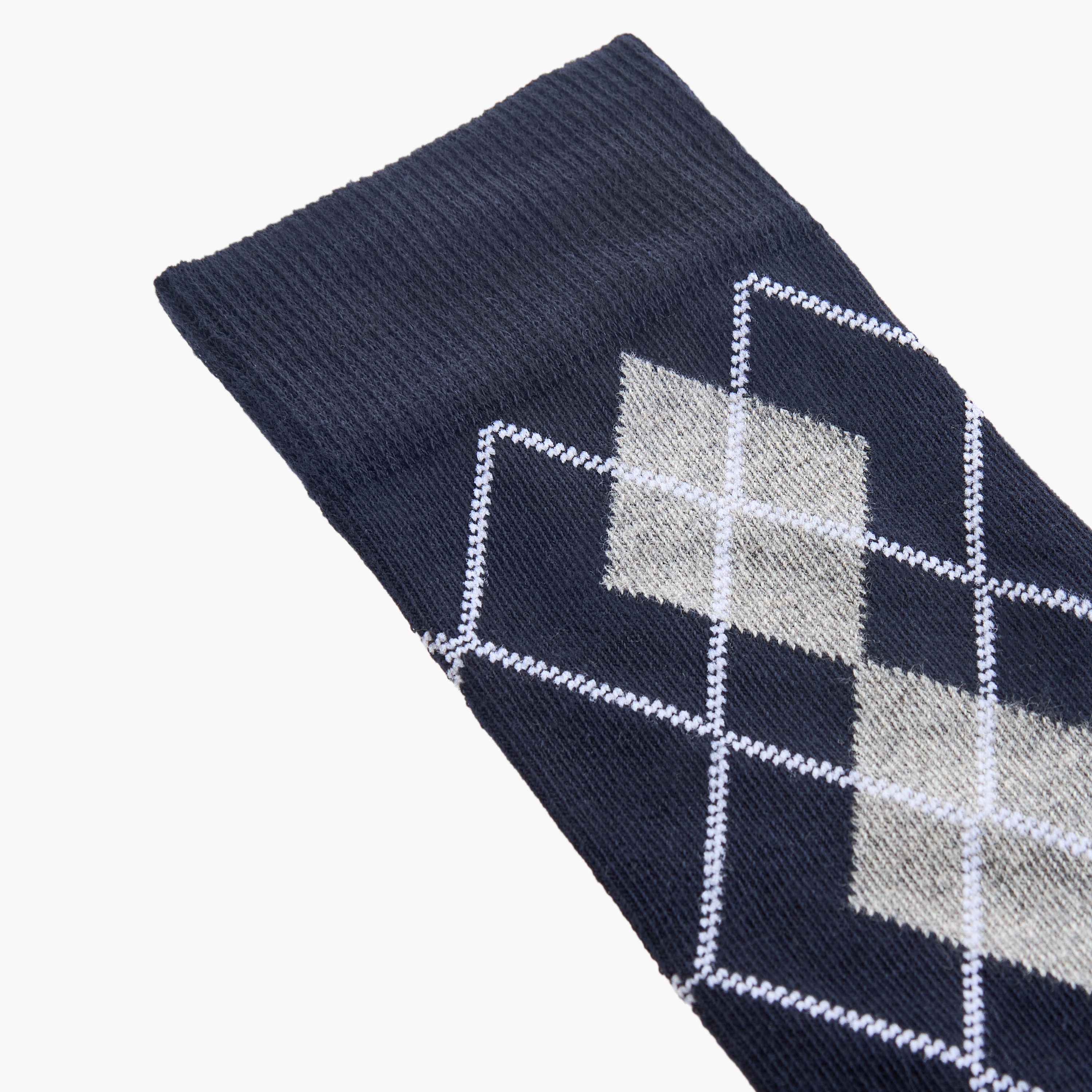 Lee Cooper Printed Non Terry Crew Length Socks - Set of 5-men-socks-image-3