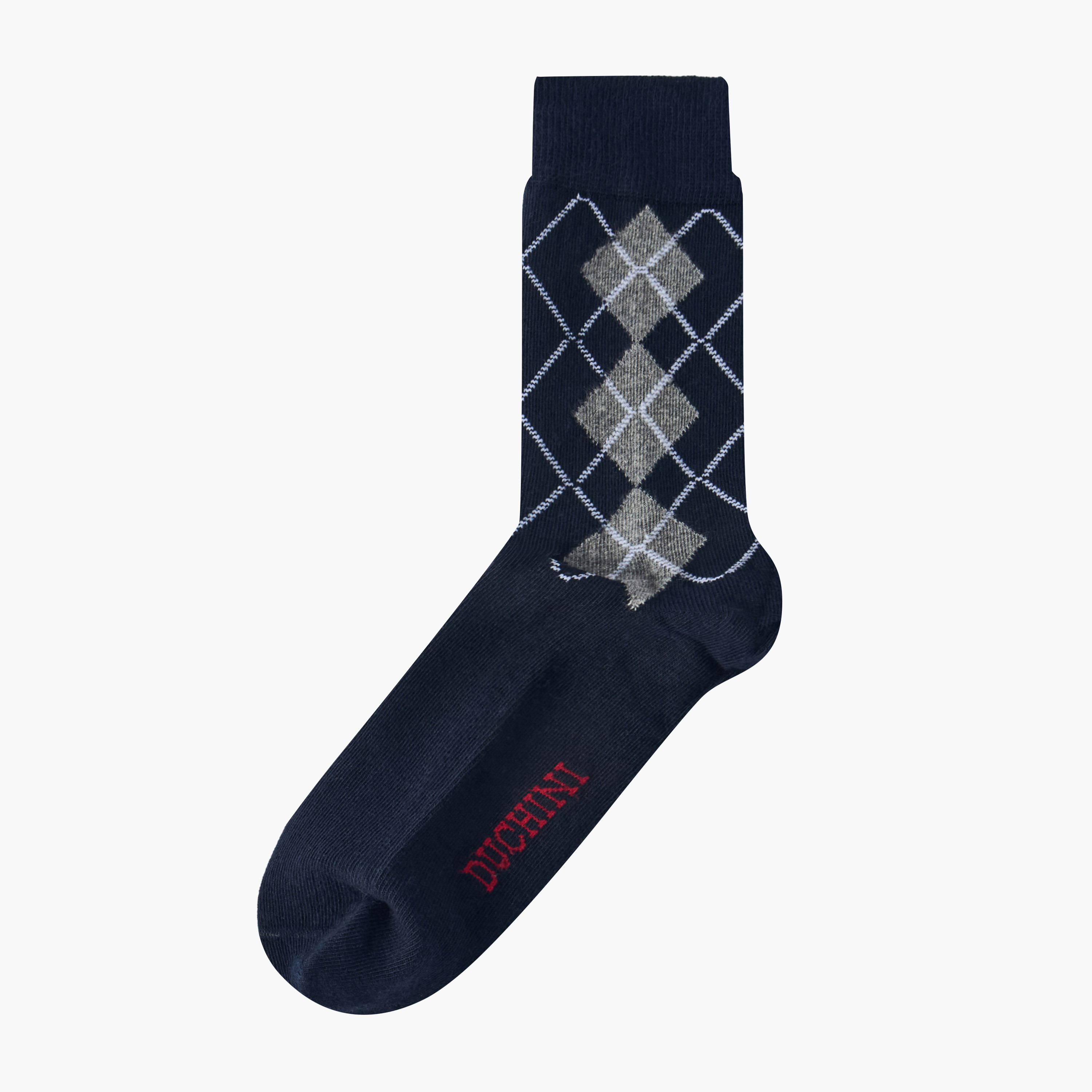 Duchini Pack of 5 Crew Length Cotton Socks-women-socksandstockings-image-2