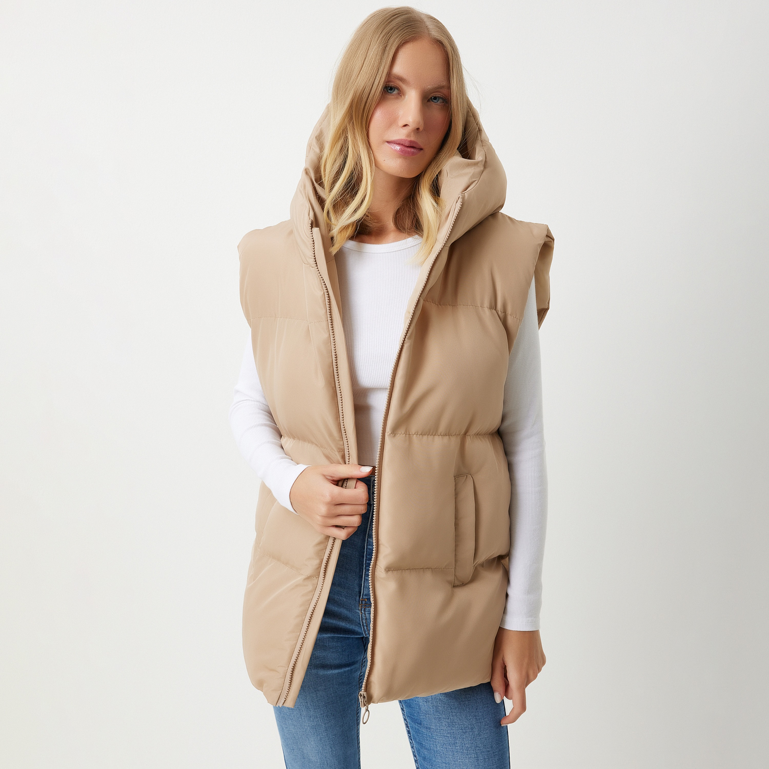 جاكيت جيليت نسائي برقبة بغطاء رأس من سعادة إسطنبول-women-clothing-coatsandjackets-jackets-image-1