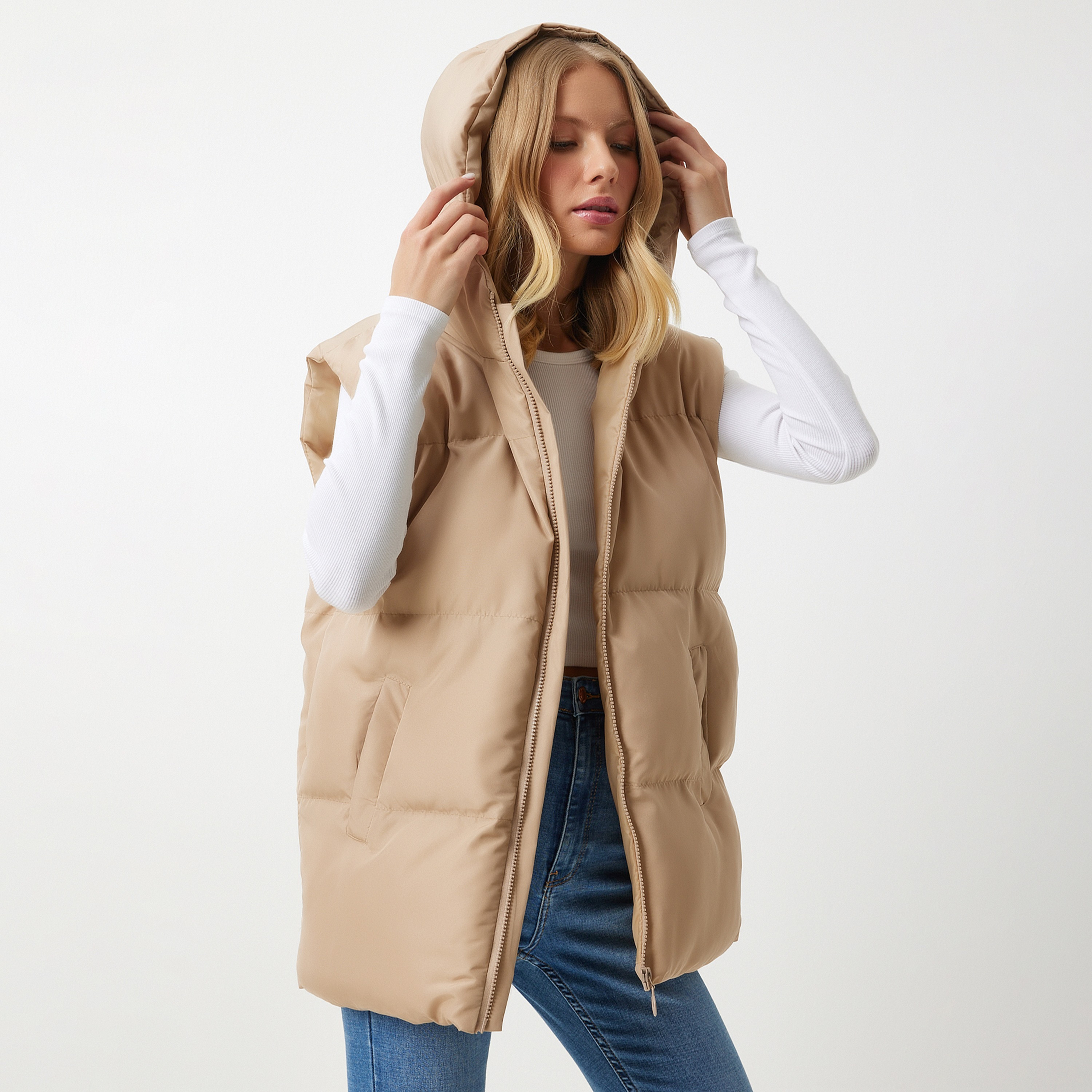 جاكيت جيليت نسائي برقبة بغطاء رأس من سعادة إسطنبول-women-clothing-coatsandjackets-jackets-image-2