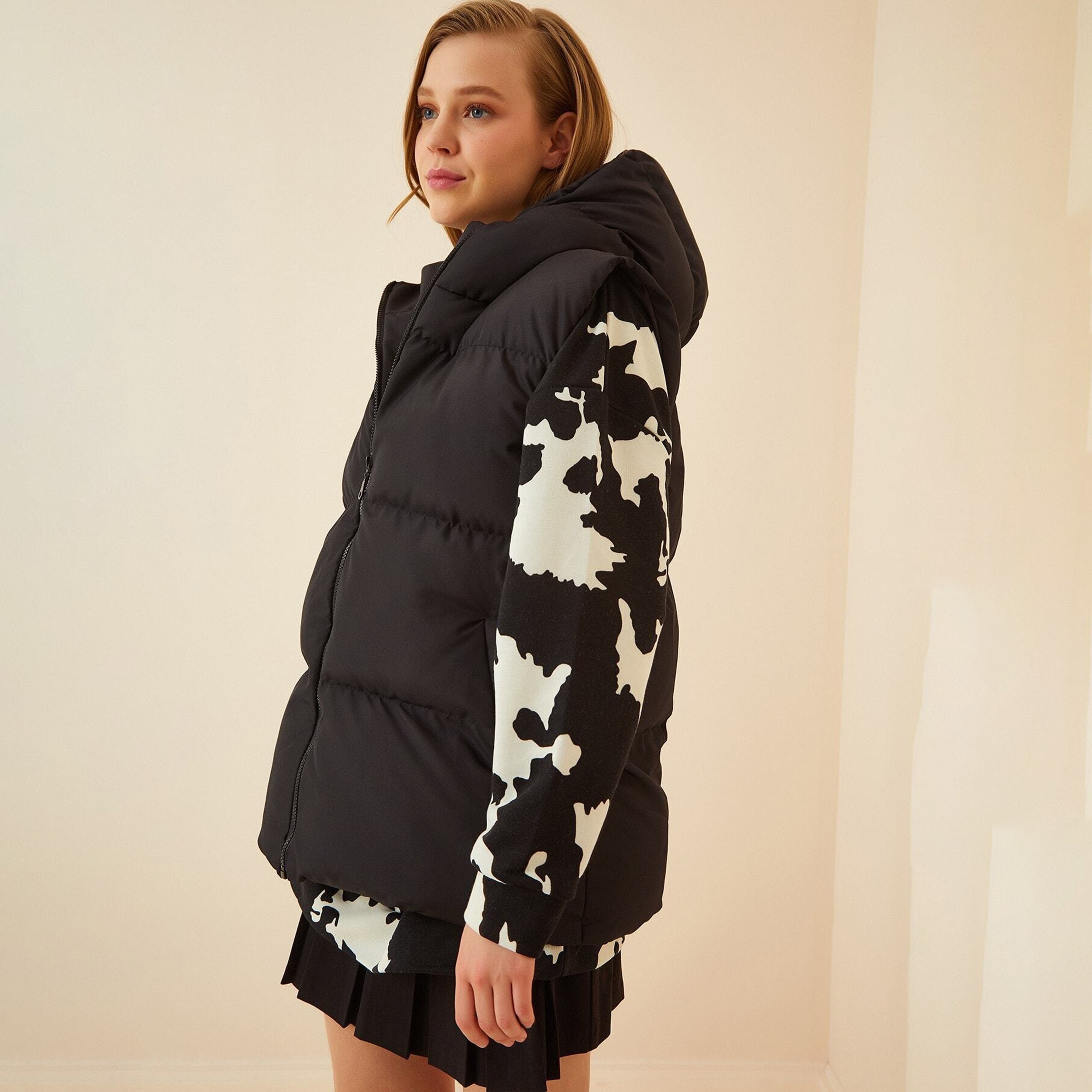 فيست جاكيت نسائي بقلنسوة من هابينيس اسطنبول-women-winterwear-hoodiesandsweatshirts-hoodies-image-1