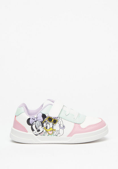 Disney Minnie and Daisy Print Sneakers with Hook and Loop Closure-Girl%27s Sneakers-image-0