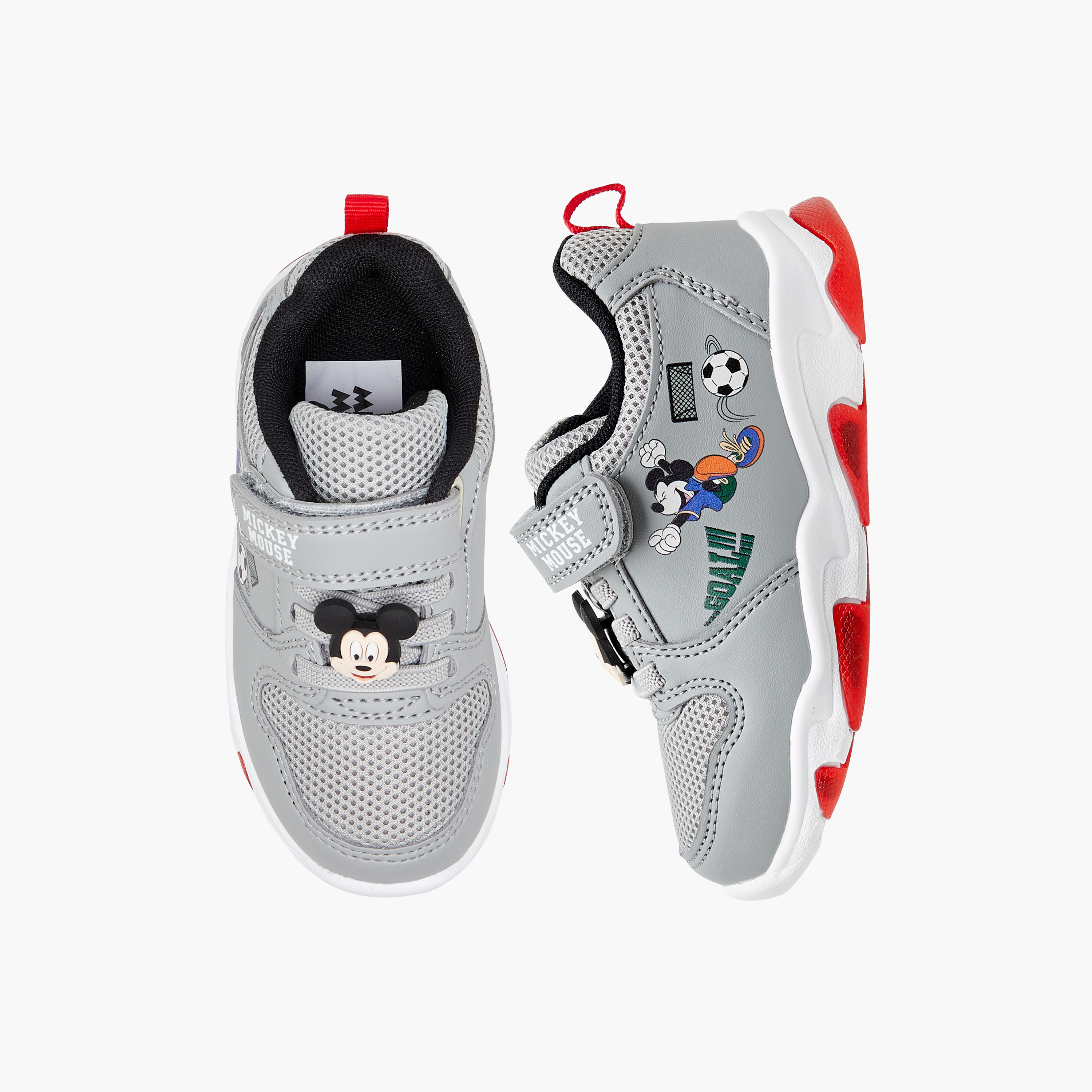 حذاء سنيكرز مضيء بشريط إغلاق لاصق وطبعات من ديزني-boys-shoes-sneakers-image-1