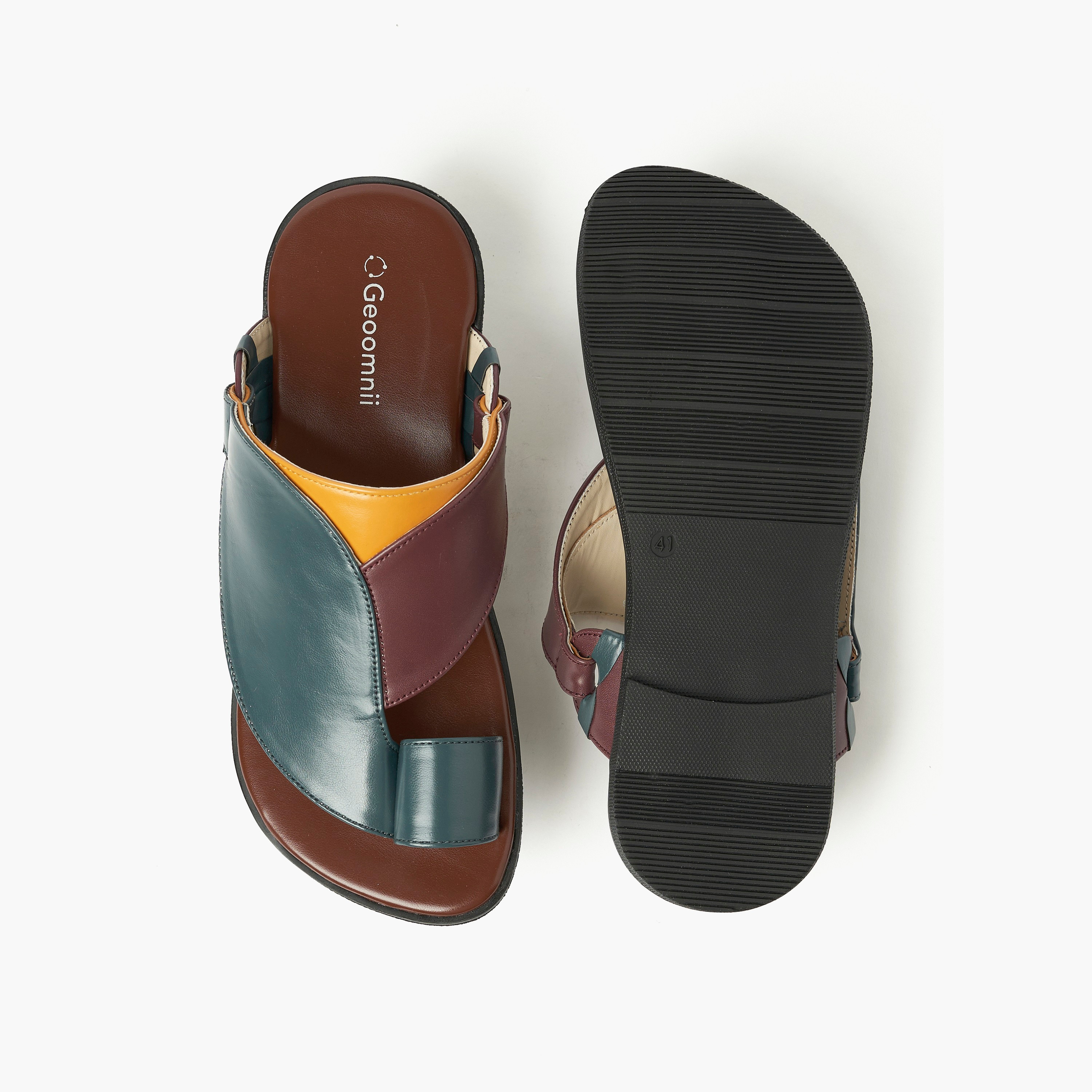 Geoomnii Men's One Toe Arabic Sandals | MKS-CF03-men-shoes-sandals-image-10