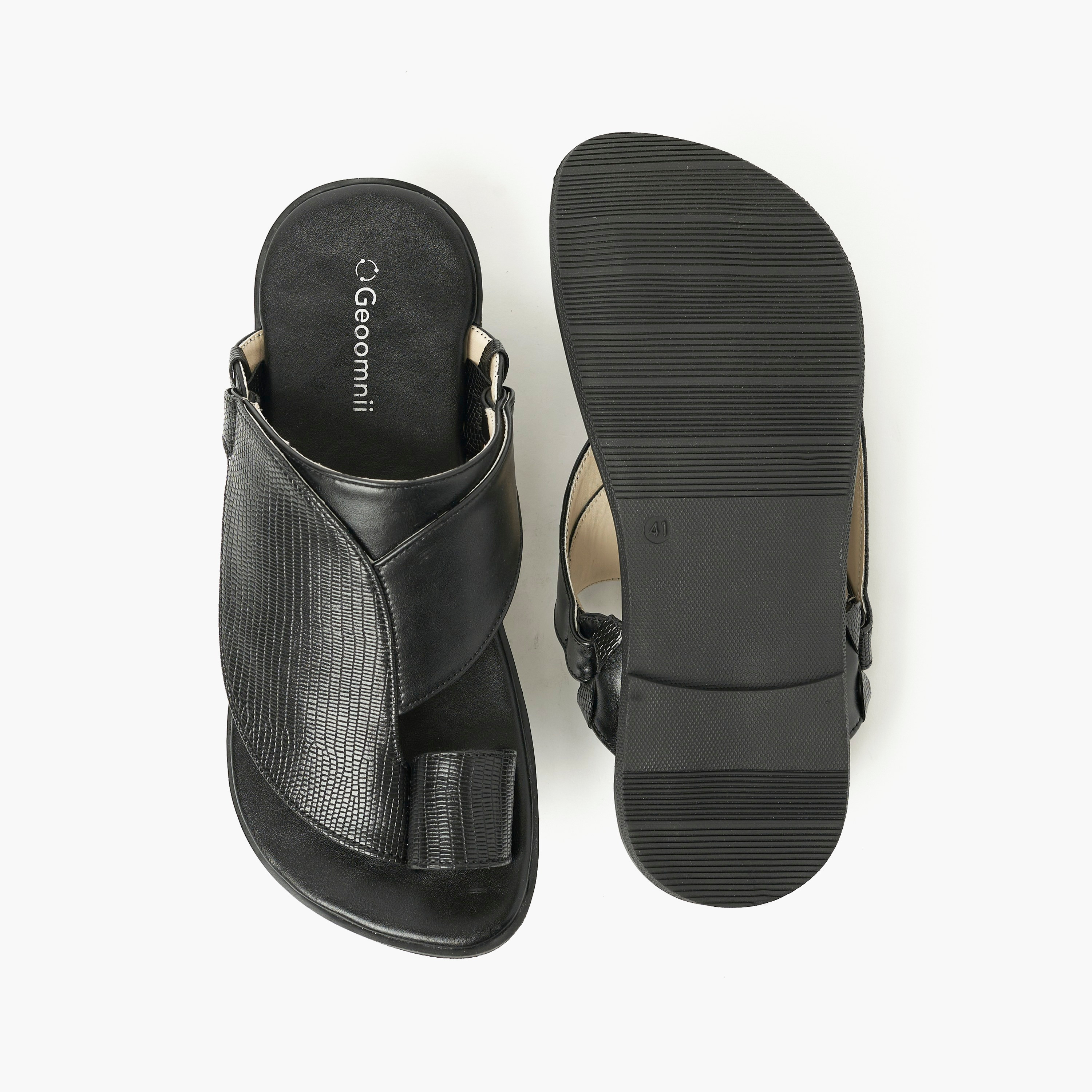 Geoomnii Men's One Toe Arabic Sandals | MKS-CF06-men-shoes-sandals-image-5