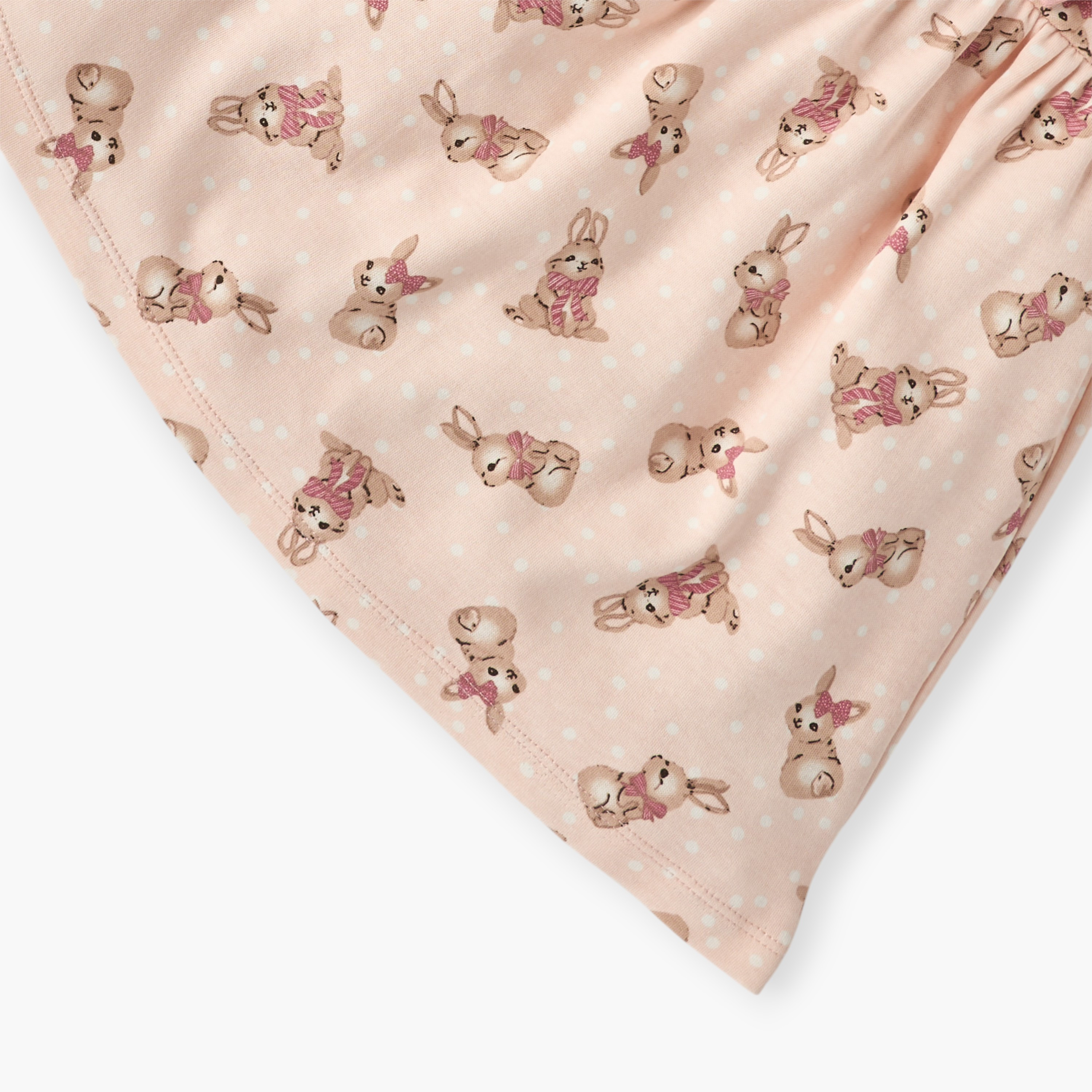 Juniors All-Over Bunny Print A-line Dress with Short Sleeves-baby-girls-clothing-dressesandjumpsuits-image-4