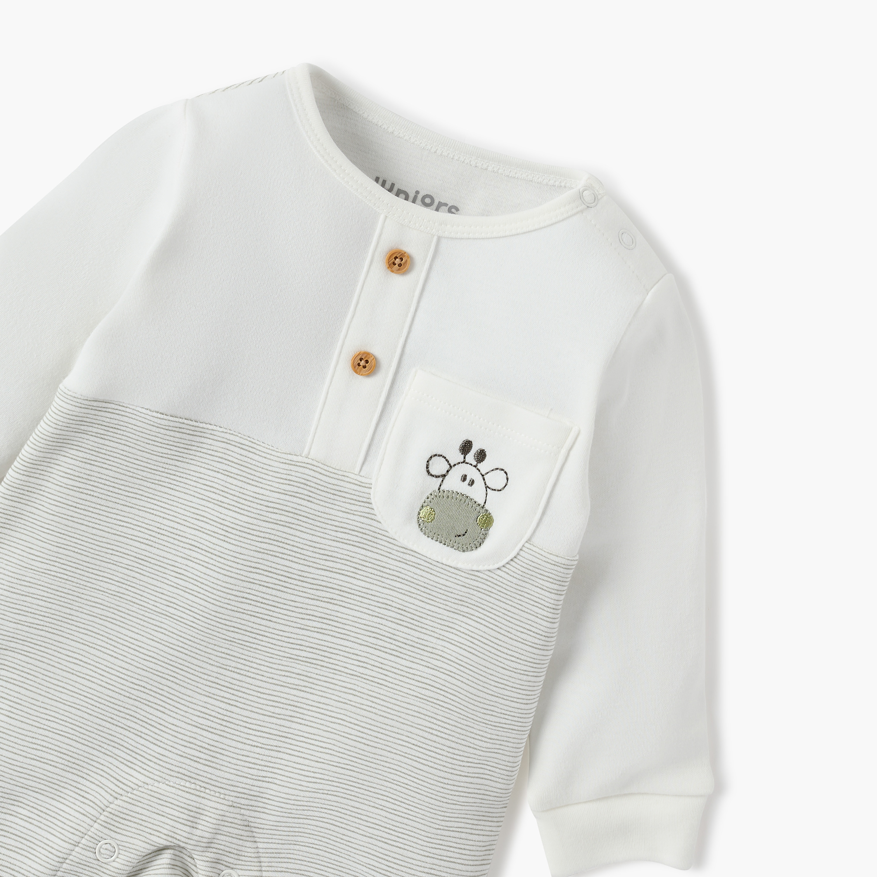 Juniors Striped Sleepsuit with Chest Pocket-baby-boys-clothing-nightwear-sleepsuits-image-3