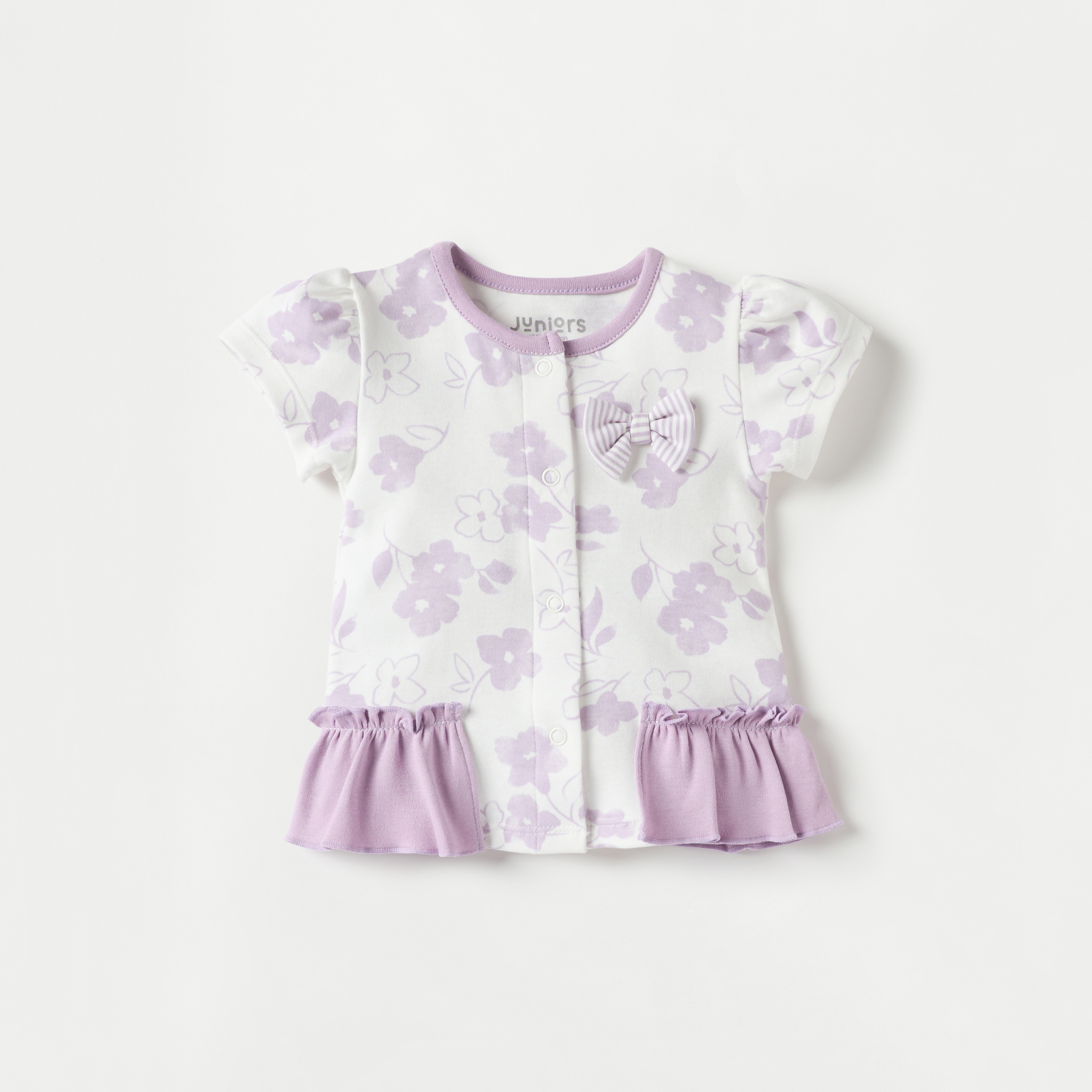 طقم شورت وبلوزة بطبعات زهور من جونيورز-baby-girls-clothing-setsandcoords-image-2