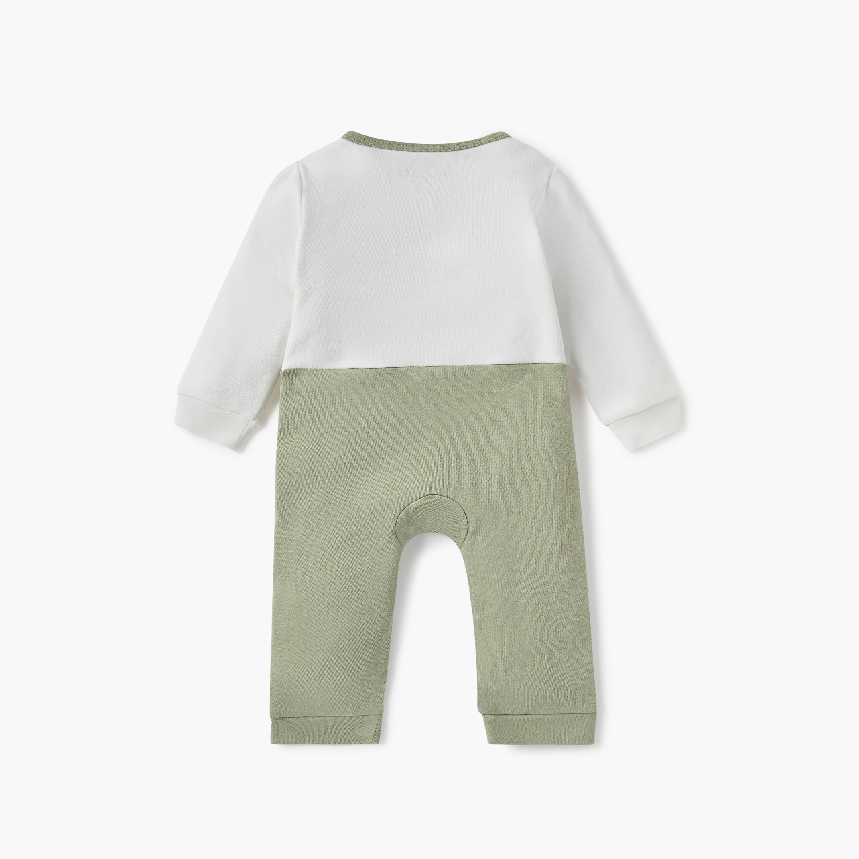 Juniors Animal Applique Sleepsuit with Side Button Closure-baby-boys-clothing-nightwear-sleepsuits-image-2