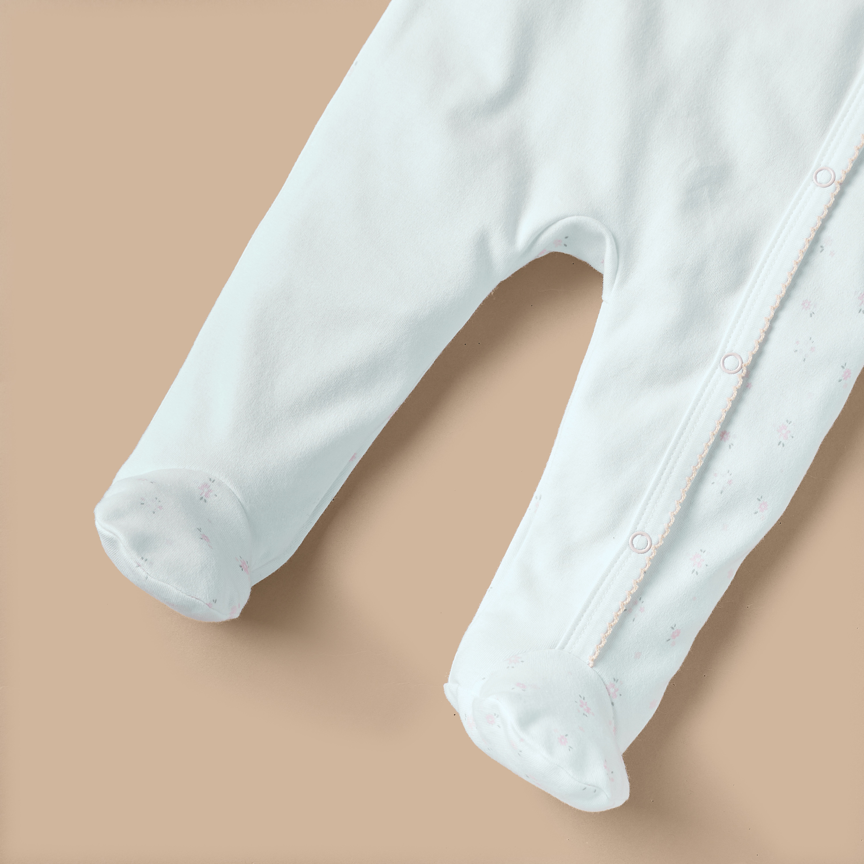 Juniors Embroidered Sleepsuit with Ruffles and Long Sleeves-baby-girls-clothing-nightwear-sleepsuits-image-4