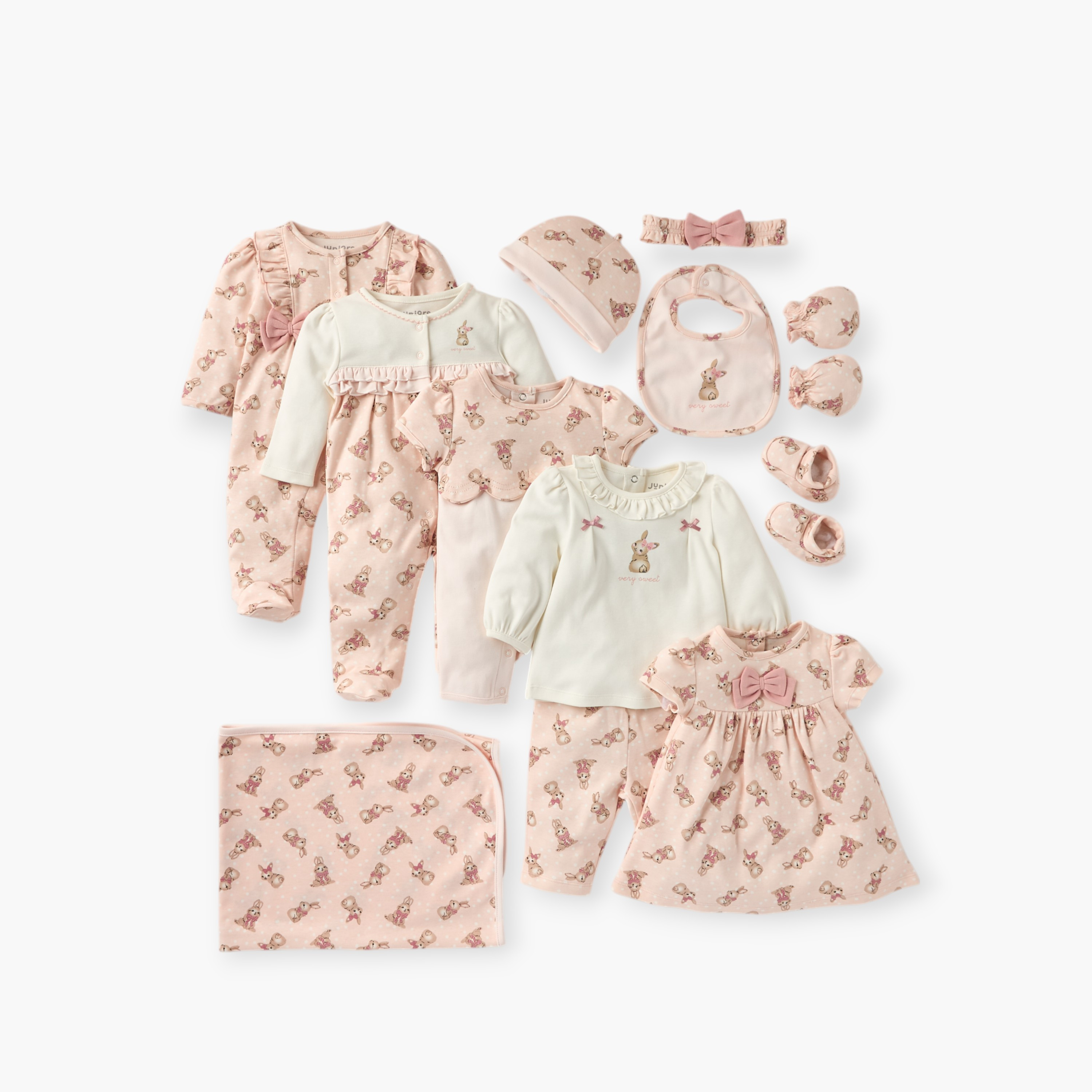 طقم بنطلون بيجاما وبلوزة بطبعات أرانب من جونيورز-baby-girls-clothing-nightwear-pyjamasets-image-6