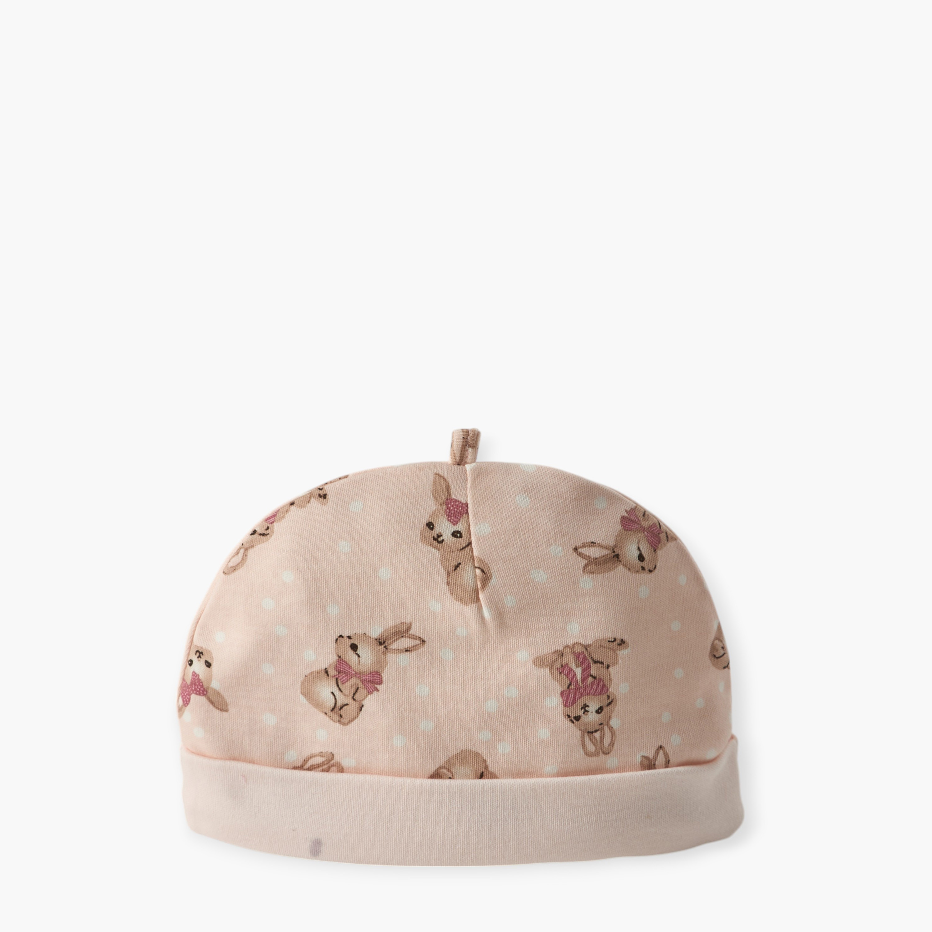 Juniors All-Over Bunny Print Beanie-baby-girls-accessories-caps-image-3