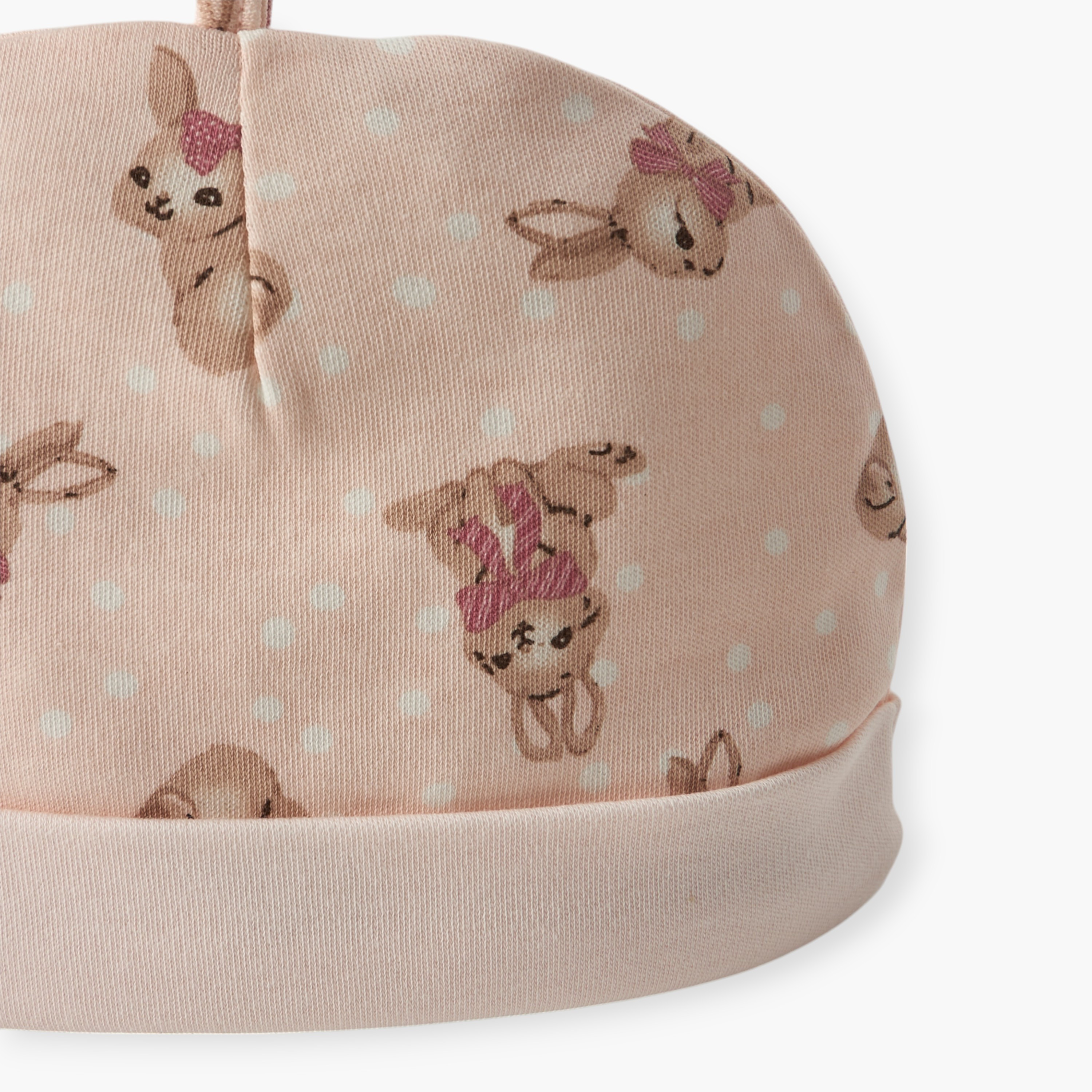 Juniors All-Over Bunny Print Beanie-baby-girls-accessories-caps-image-4
