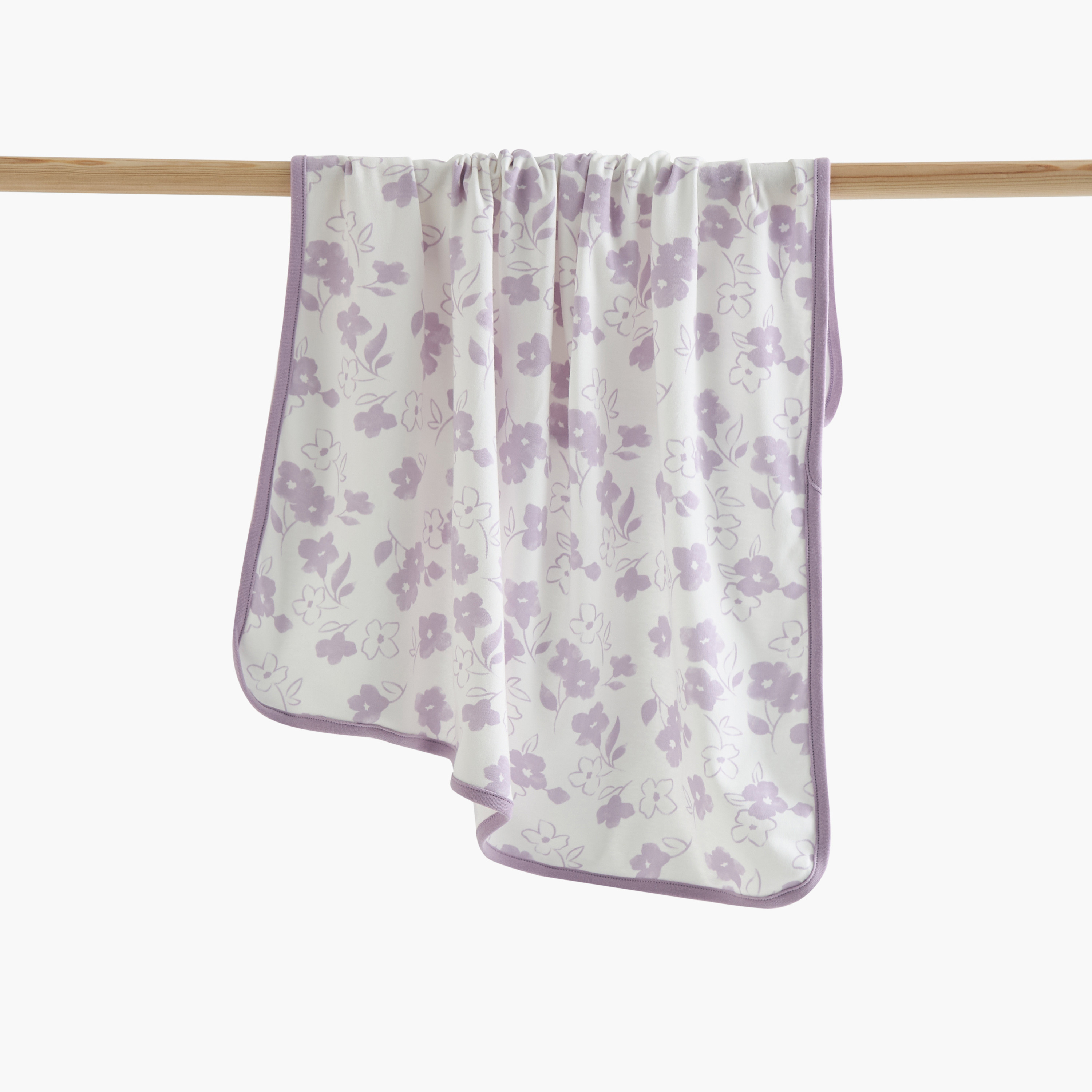 Juniors Floral Print Receiving Blanket-baby-nursery-blanketsandswaddles-receivingblankets-image-1