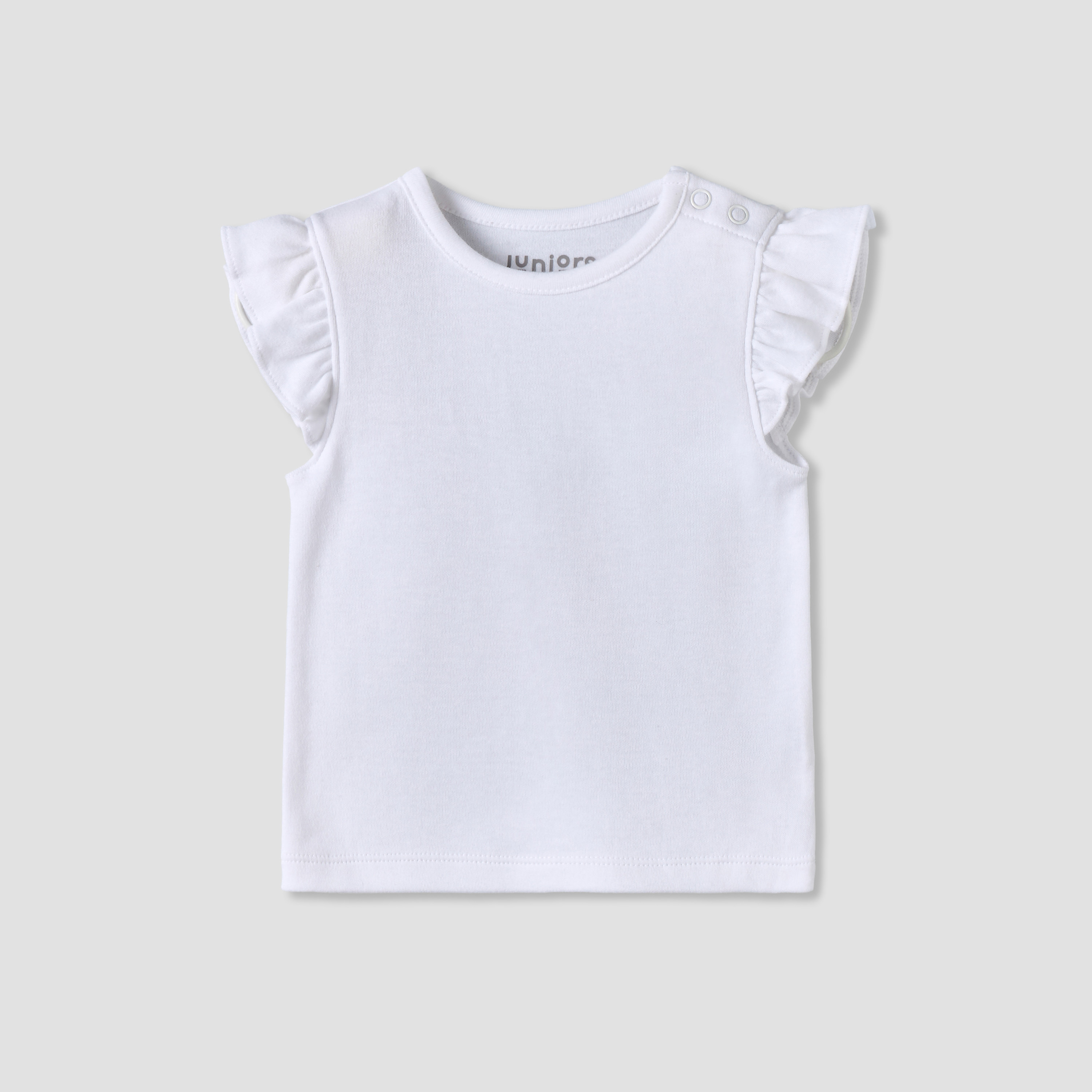 Juniors Round Neck Short Sleeves Top and Dungaree Set with Ruffles-baby-girls-clothing-setsandcoords-image-5