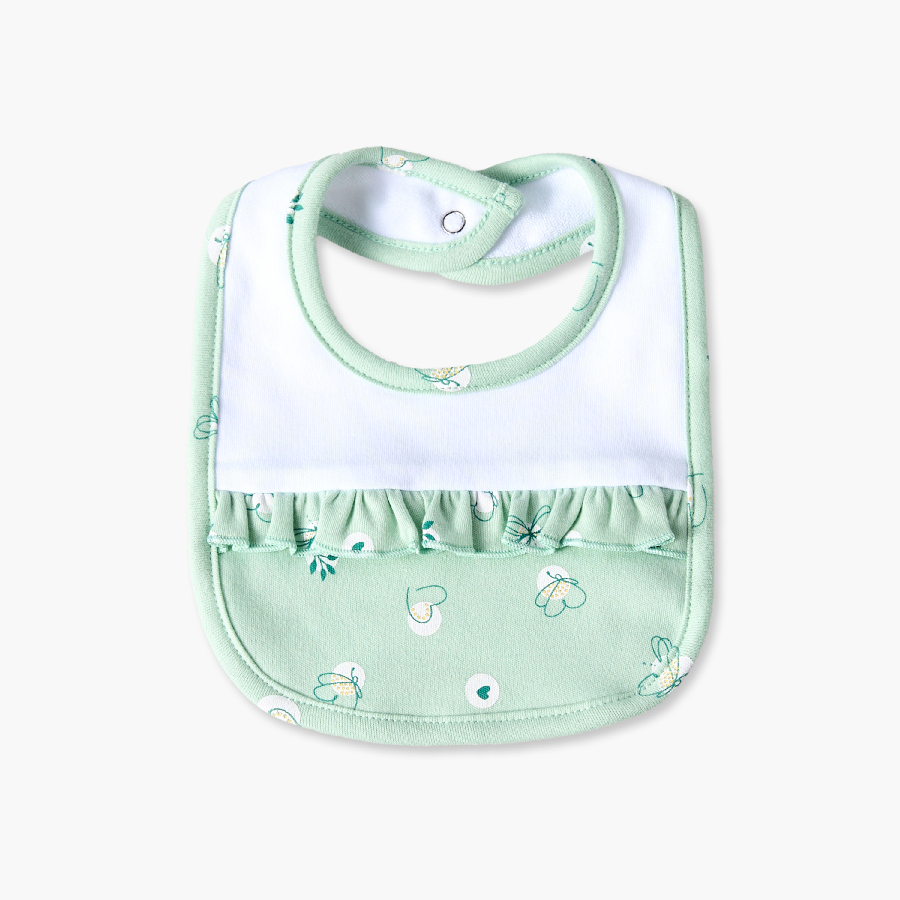 Pack of 2 Juniors Baby Bib with Butterfly Print-baby-feeding-bibs-image-2