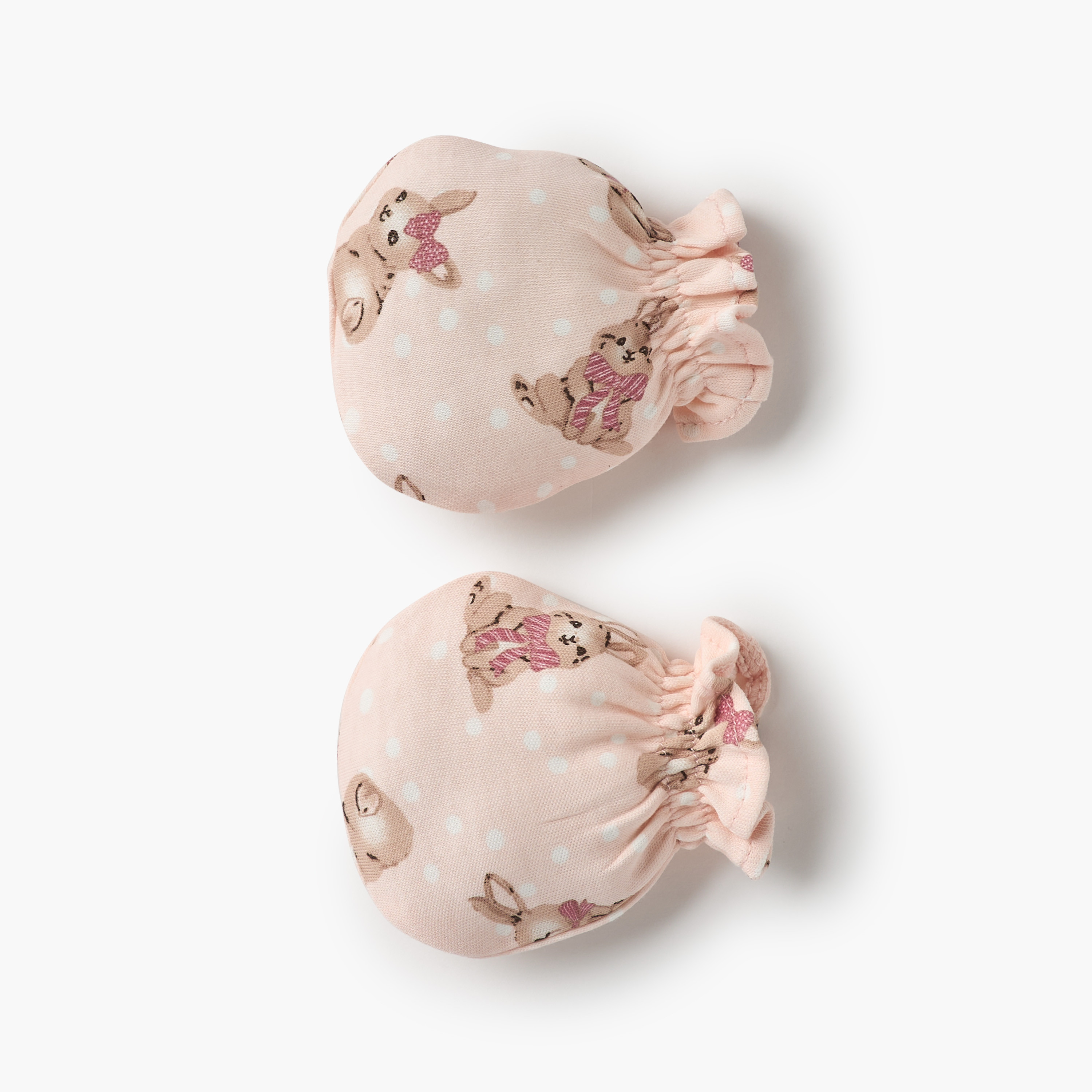 Juniors Bunny Print Mittens-baby-girls-accessories-mittens-image-2