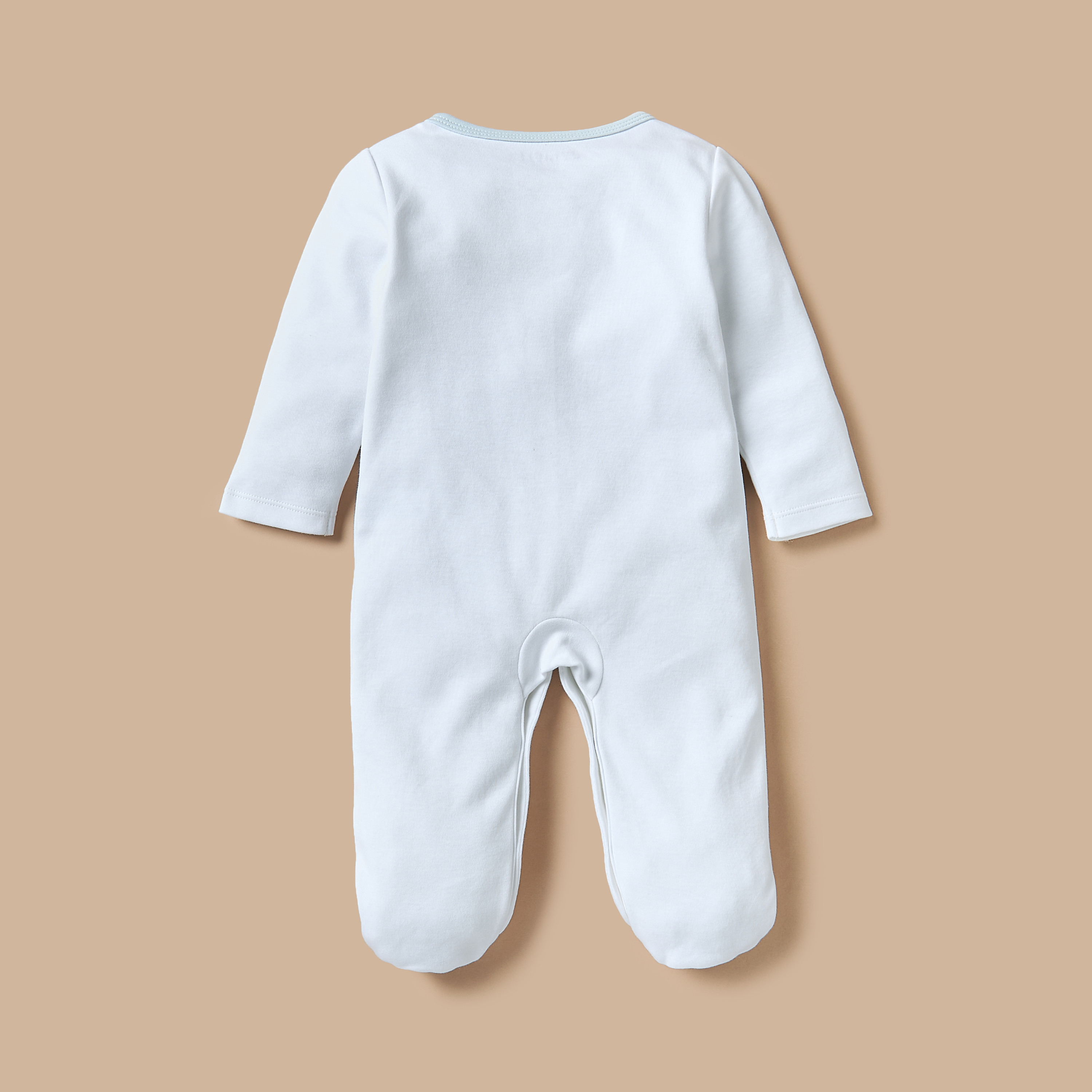 Juniors Embroidered Sleepsuit with Long Sleeves-baby-boys-clothing-nightwear-sleepsuits-image-2