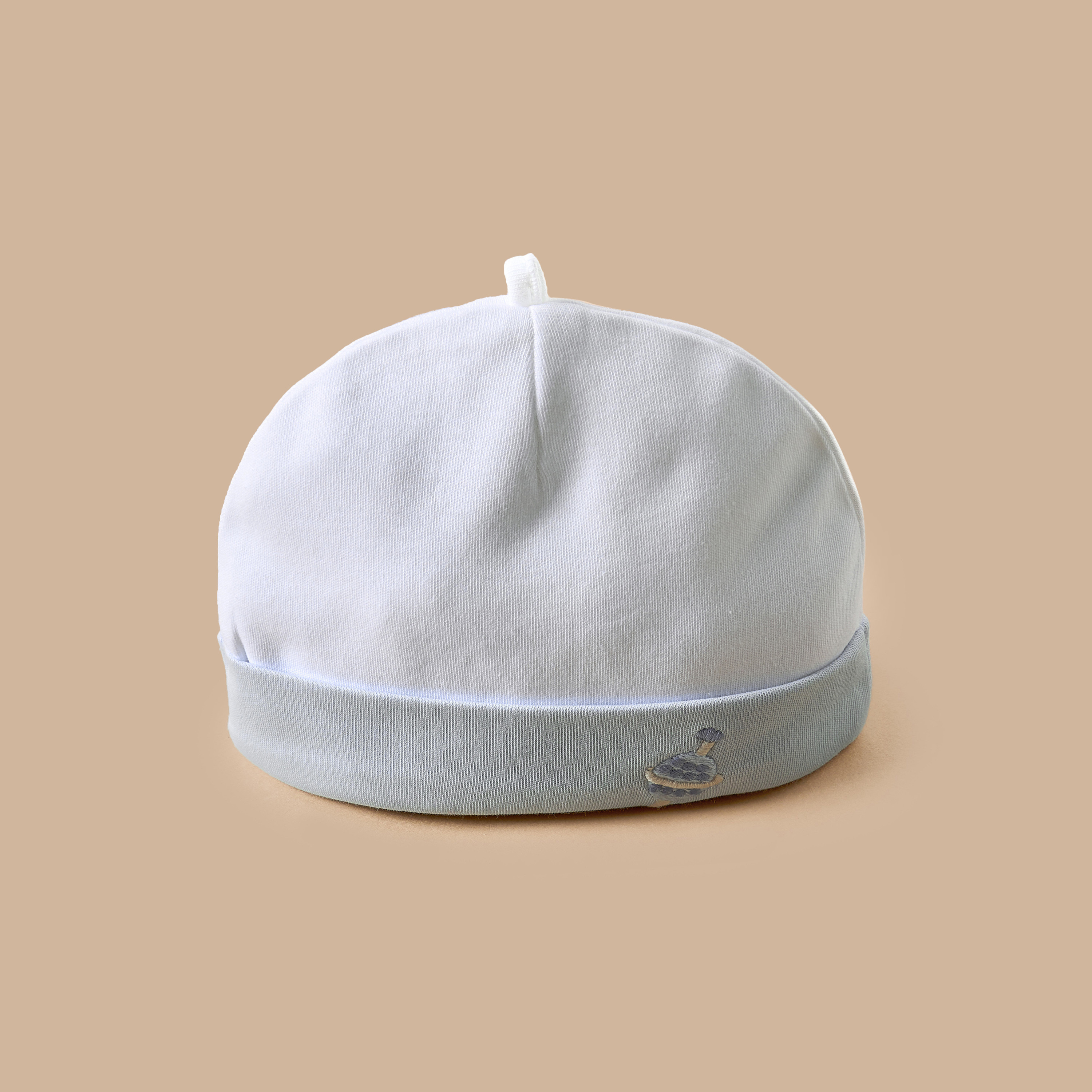 قبعة بيني قطن مطرزة من جونيورز-baby-boys-accessories-caps-image-3