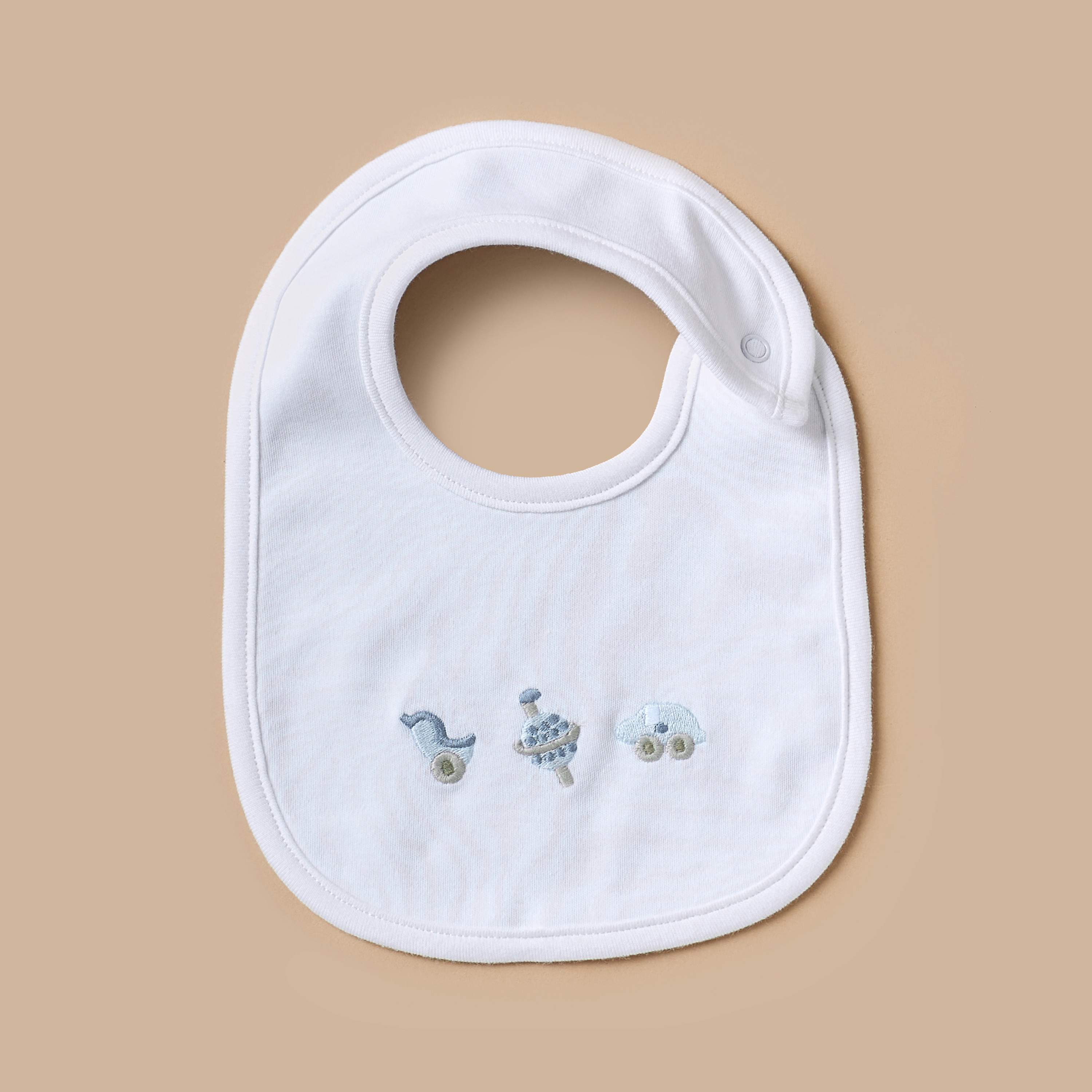 Juniors Embroidered Bib-baby-feeding-bibs-image-2