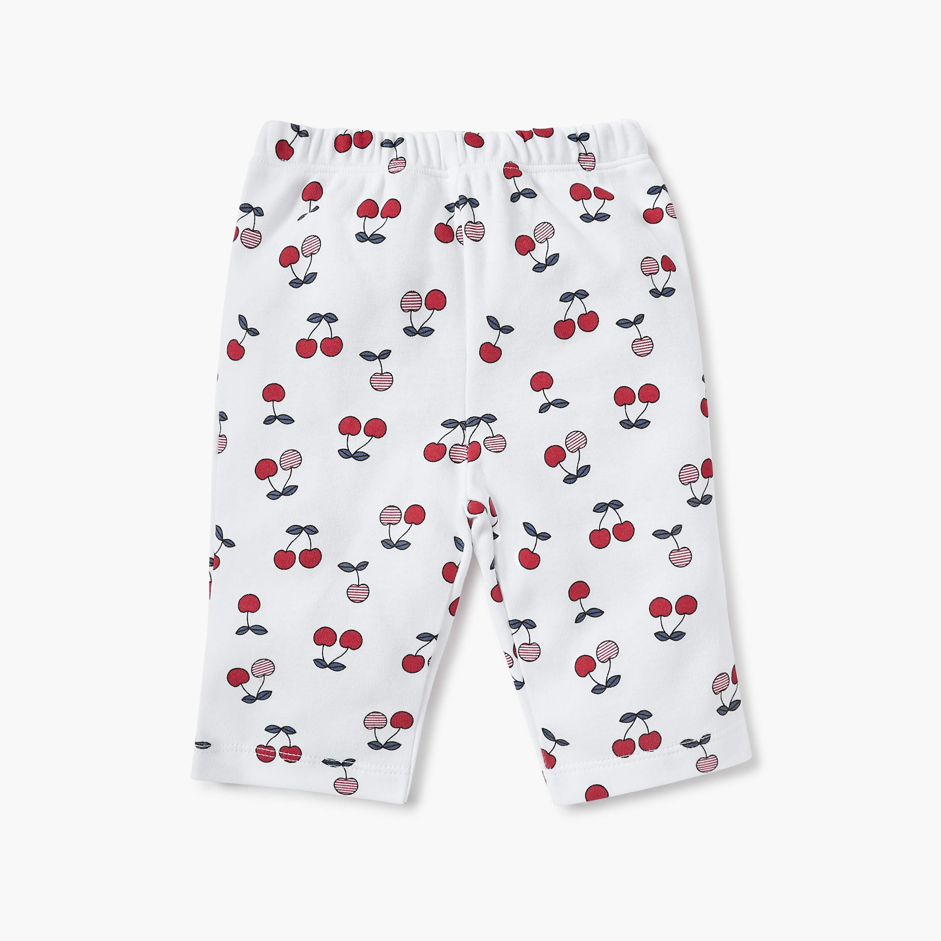 Juniors Cherry Print Top and Pyjama Set-baby-girls-clothing-nightwear-pyjamasets-image-3