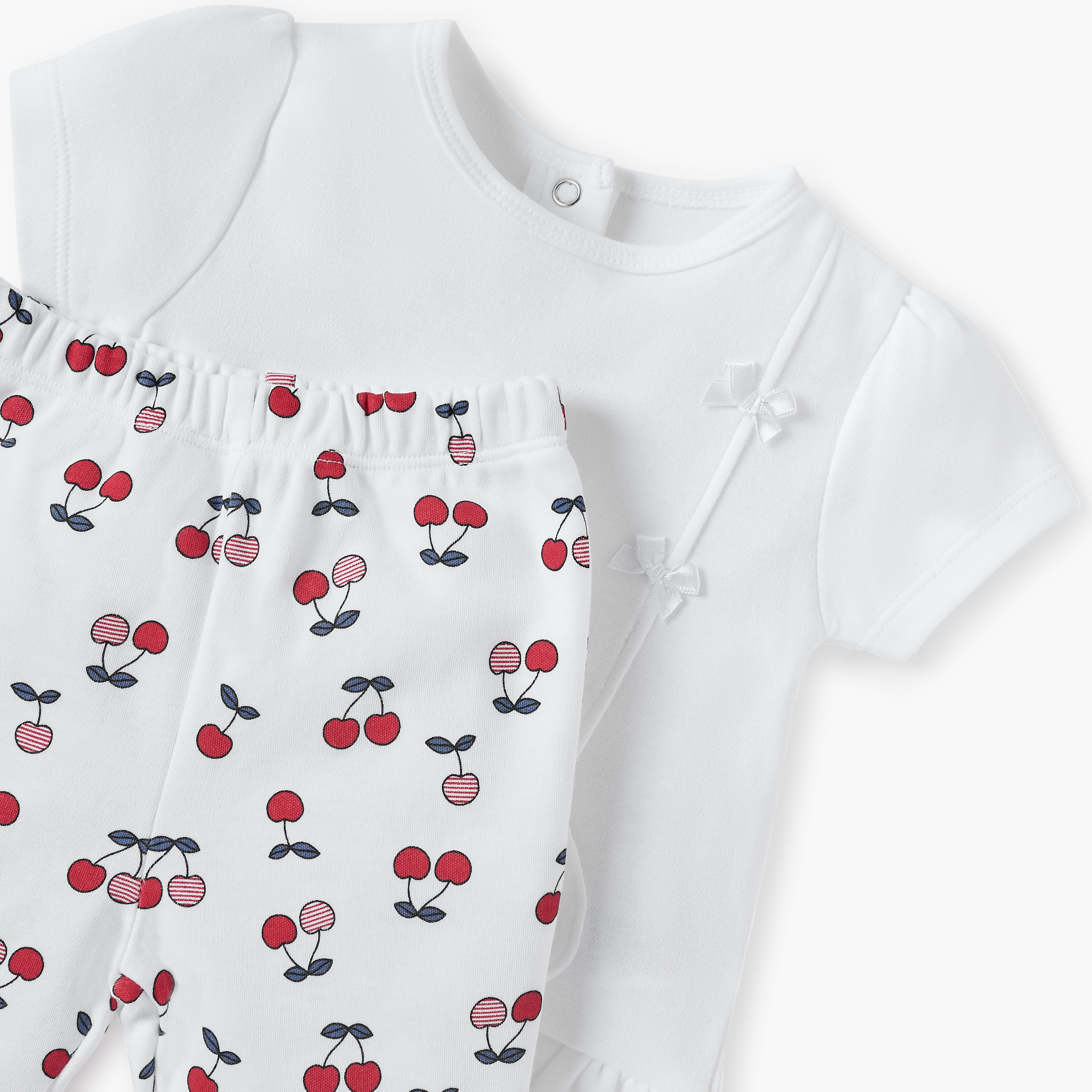 Juniors Cherry Print Top and Pyjama Set-baby-girls-clothing-nightwear-pyjamasets-image-4