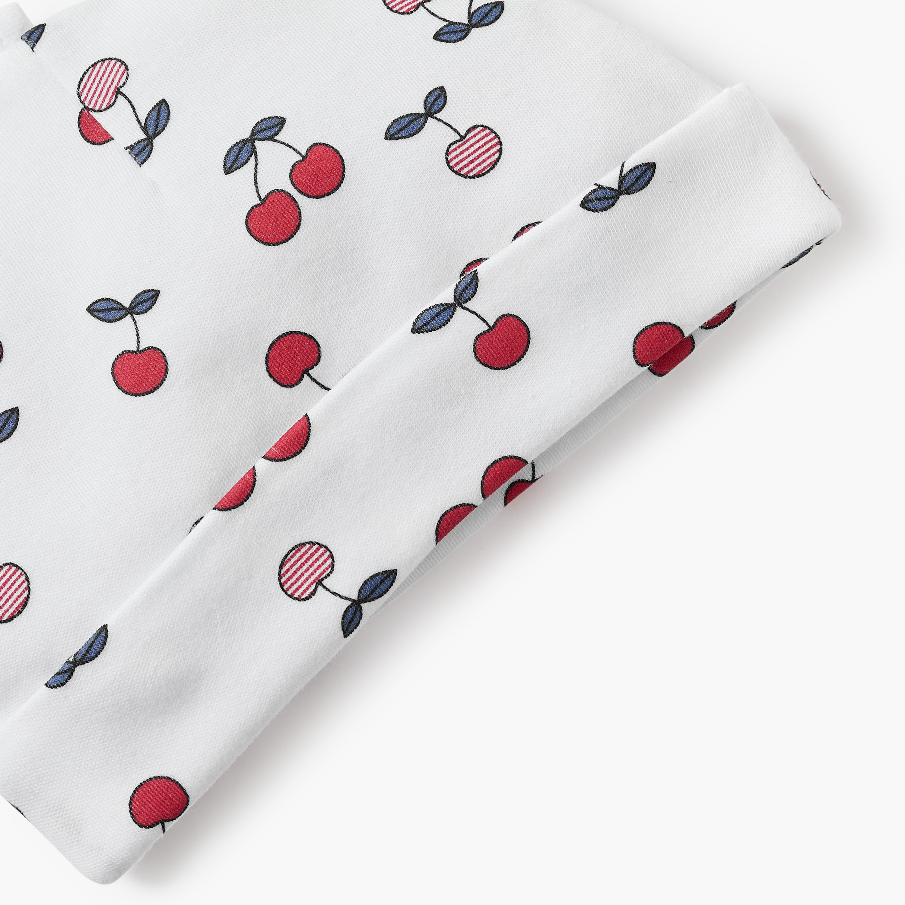 Juniors Cherry Print Beanie Cap with Knot Detail-baby-girls-accessories-caps-image-3