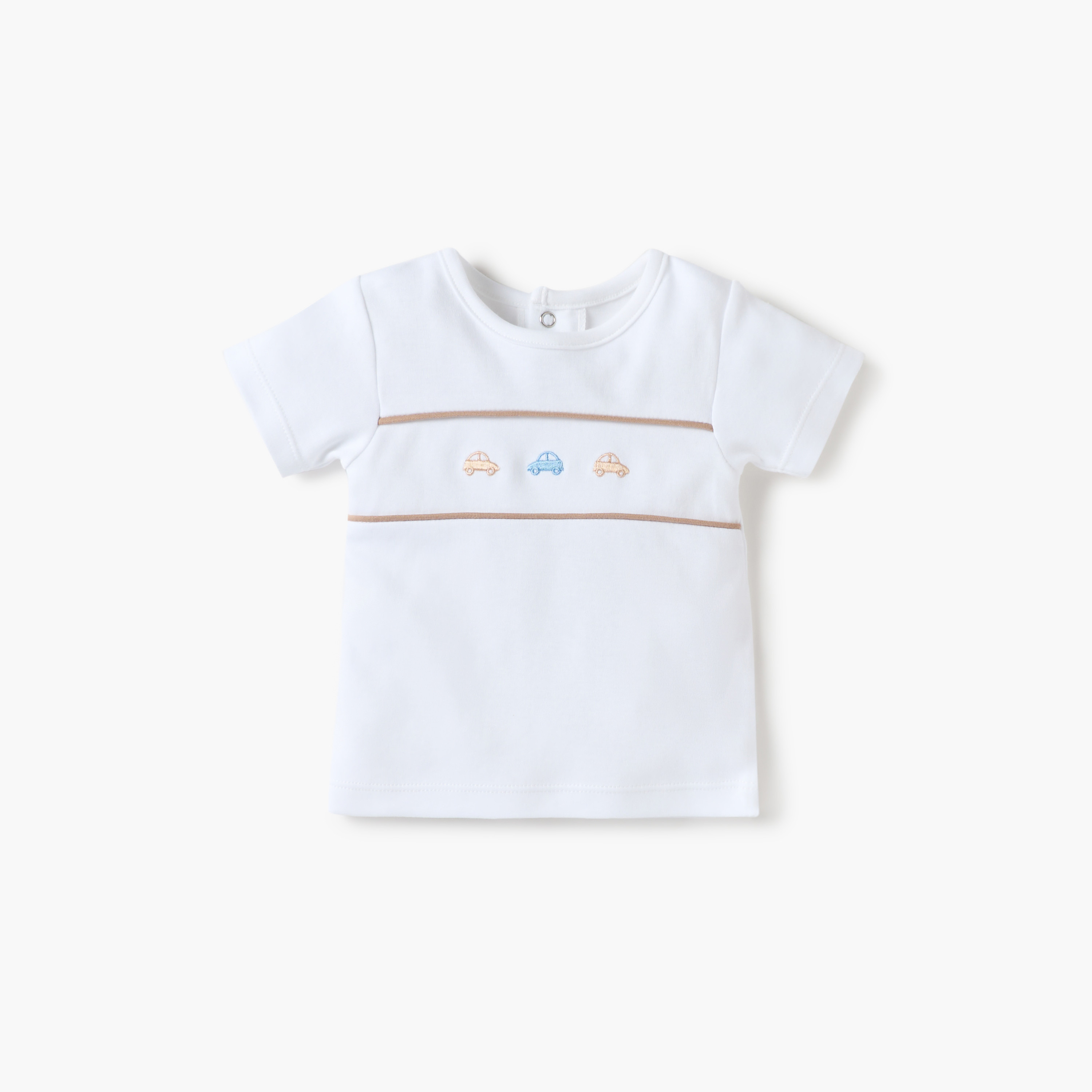 Juniors Car Print T-shirt and Pyjama Set-baby-boys-clothing-nightwear-pyjamasets-image-2