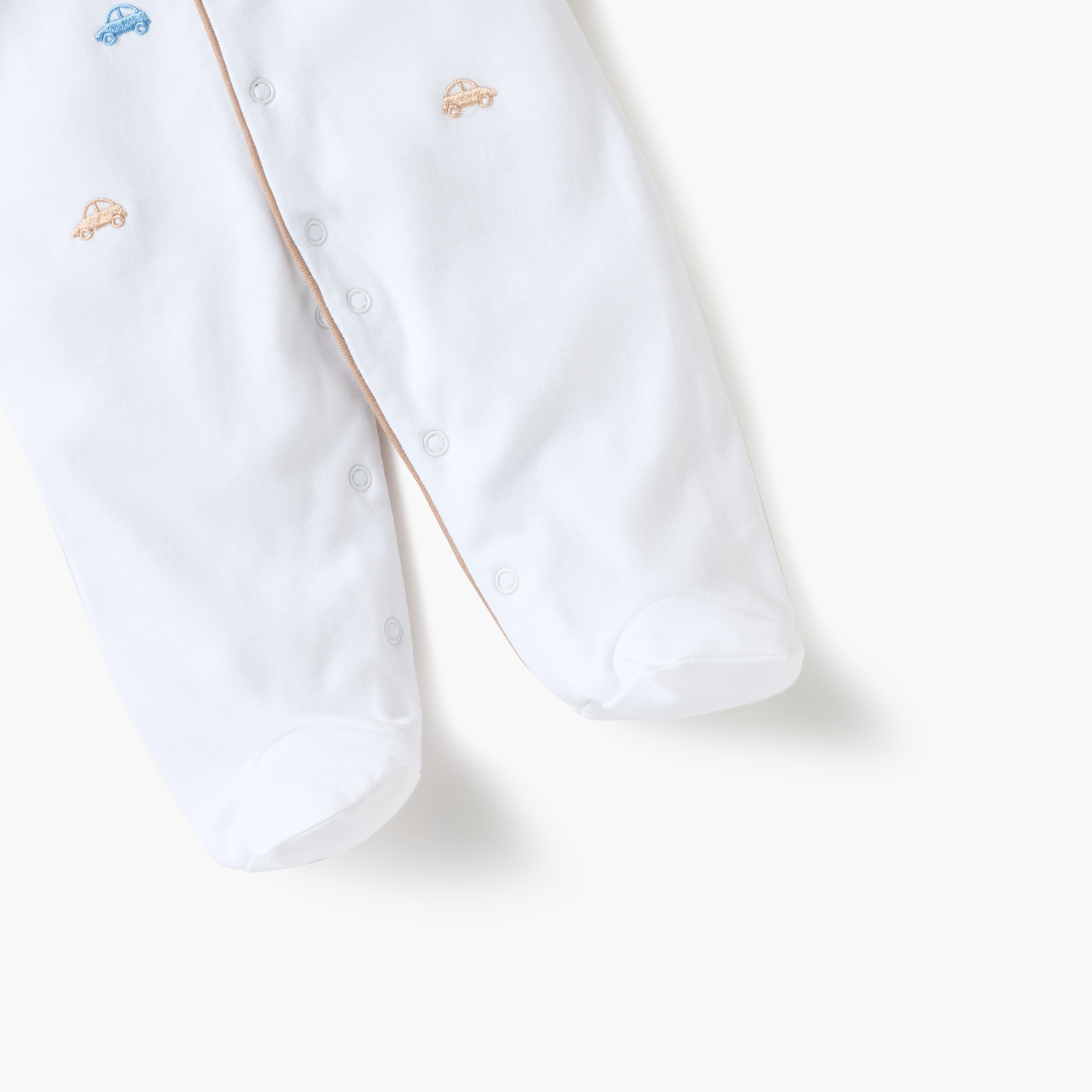 Juniors Printed Closed Foot Sleepsuit with Long Sleeves - Set of 2-baby-boys-clothing-nightwear-sleepsuits-image-4