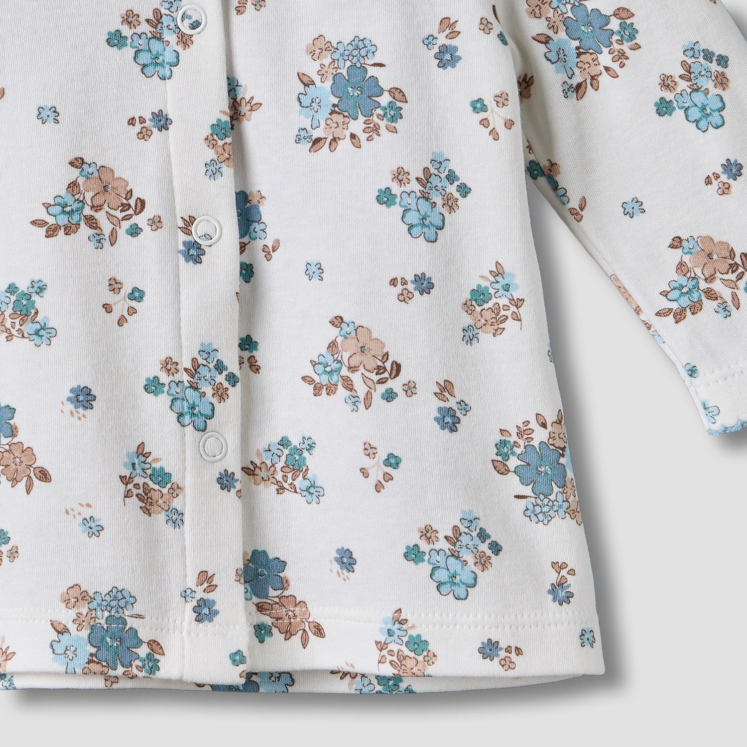 Juniors Cotton Collared Long Sleeves Pyjama Set with Floral Print-baby-girls-clothing-nightwear-pyjamasets-image-7