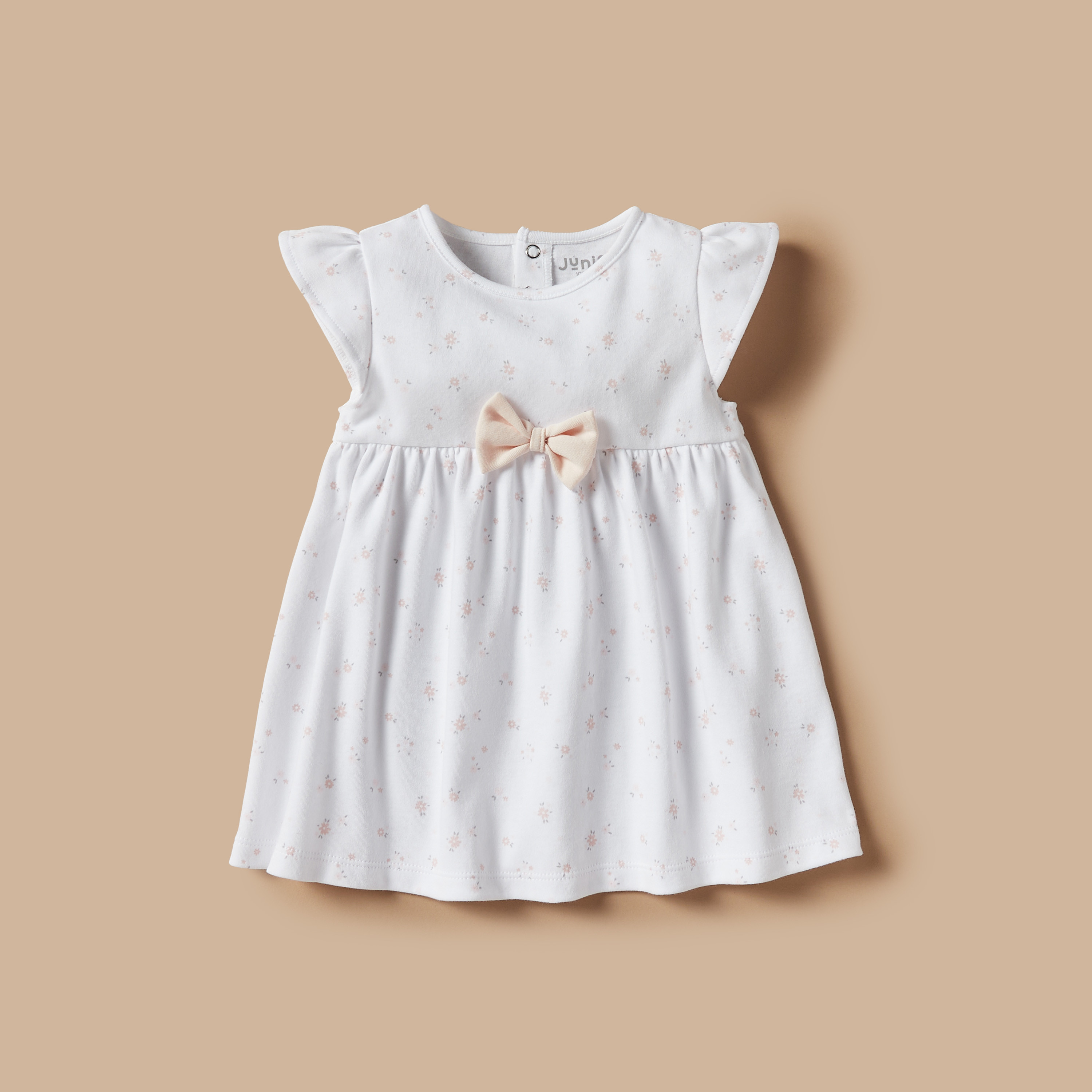 فستان بفيونكة وطبعات أزهار من جونيورز-baby-girls-clothing-dressesandjumpsuits-image-1