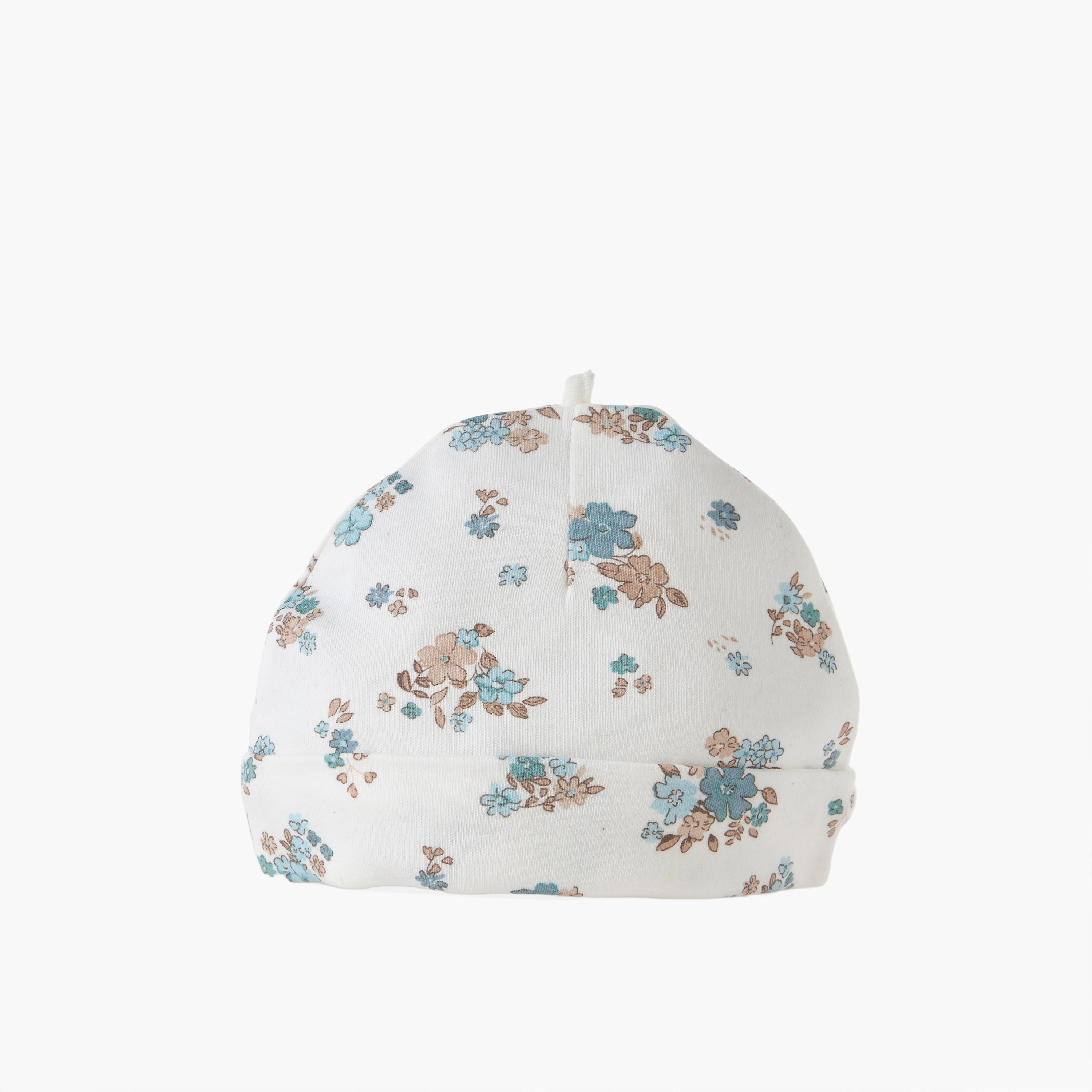 Juniors Cap with Floral Print-baby-girls-accessories-caps-image-3