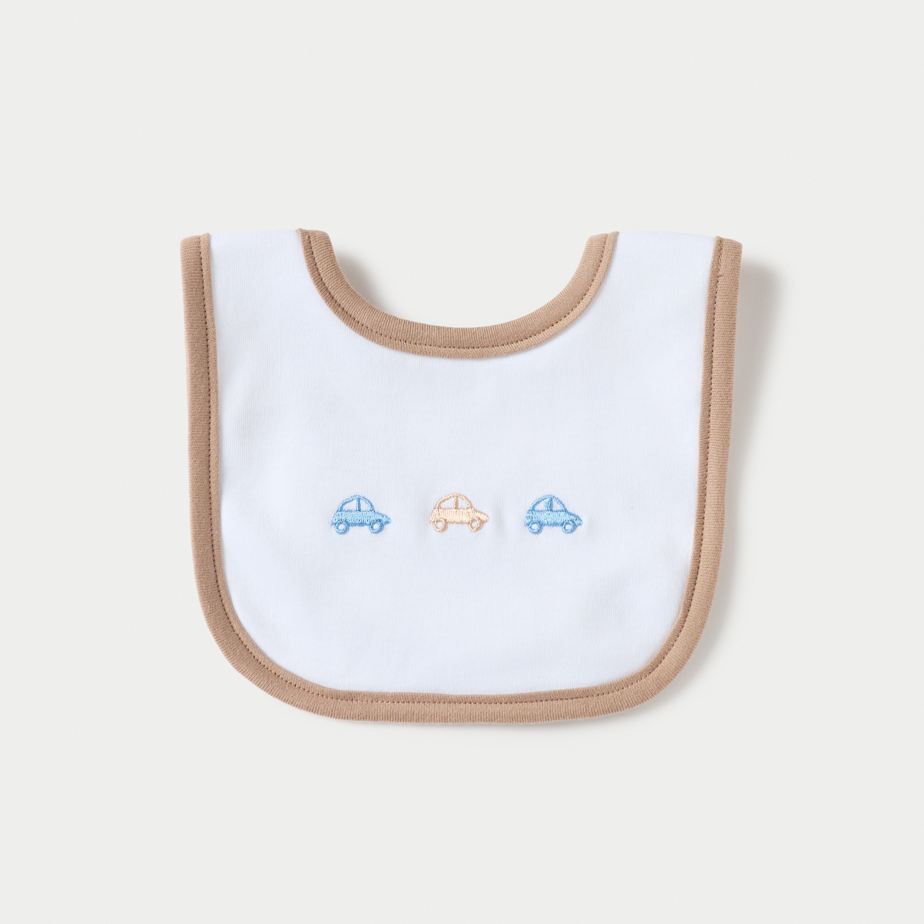 Juniors Embroidered Bib with Button Closure-baby-feeding-bibs-image-1