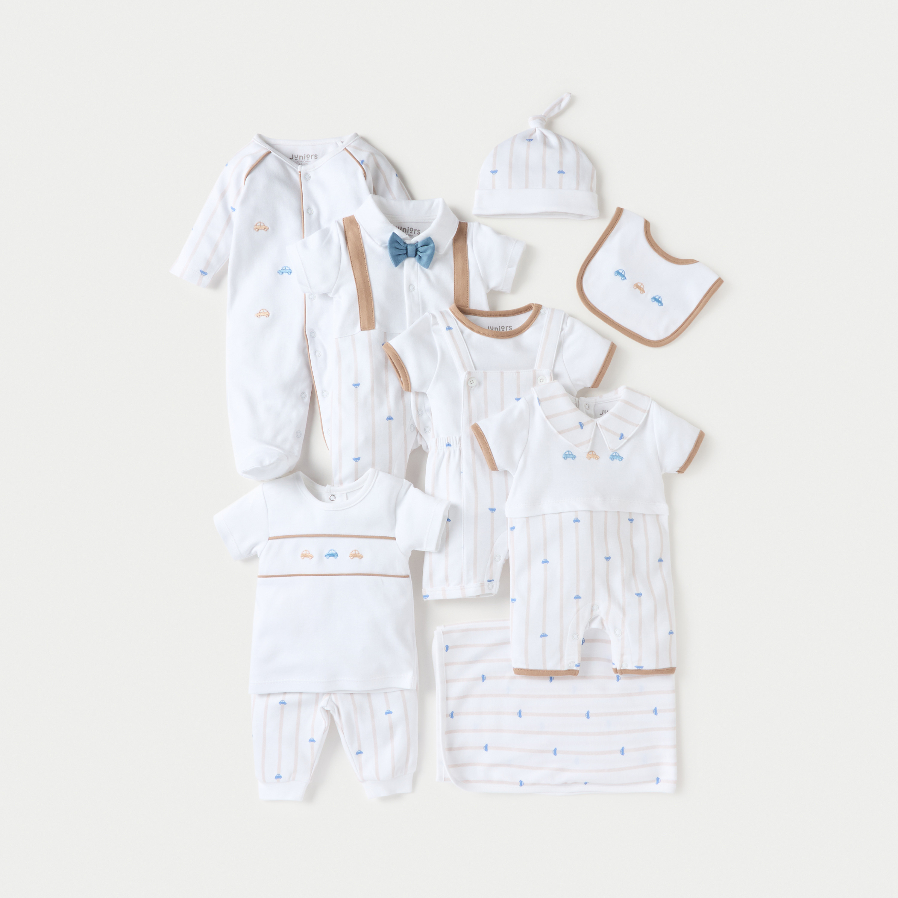 Juniors Embroidered Bib with Button Closure-baby-feeding-bibs-image-5