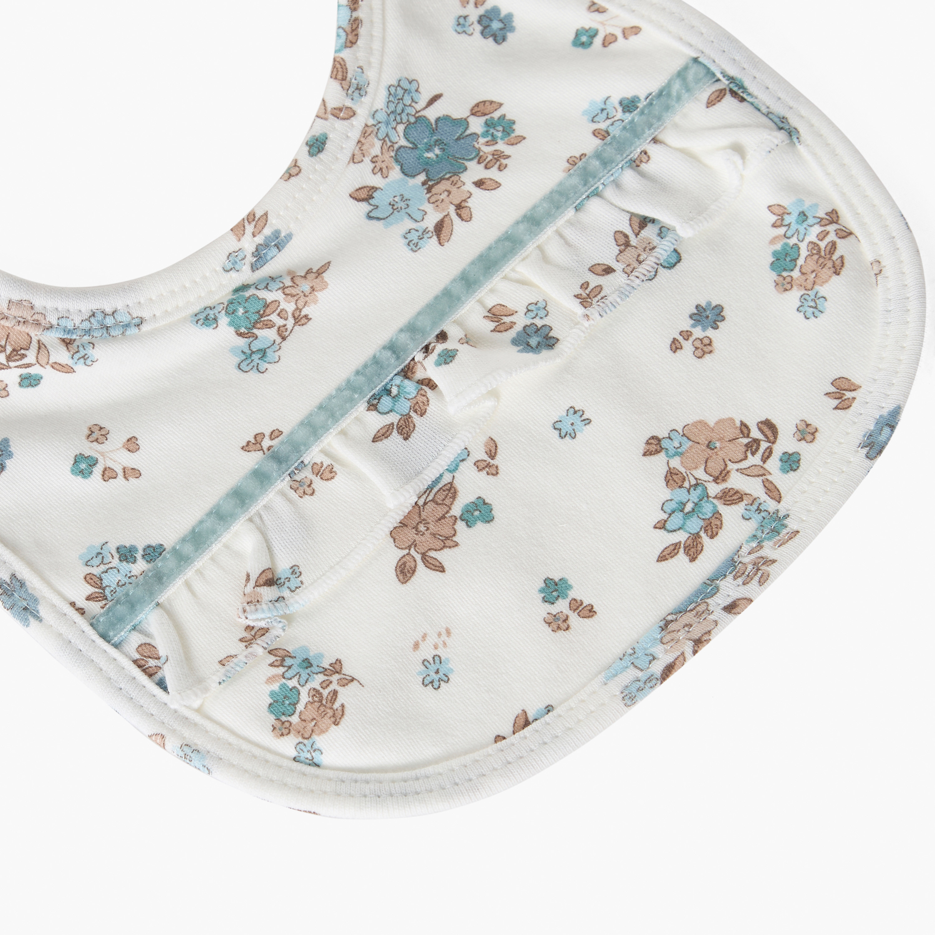 Juniors Baby Bib with Floral Print-baby-feeding-bibs-image-3