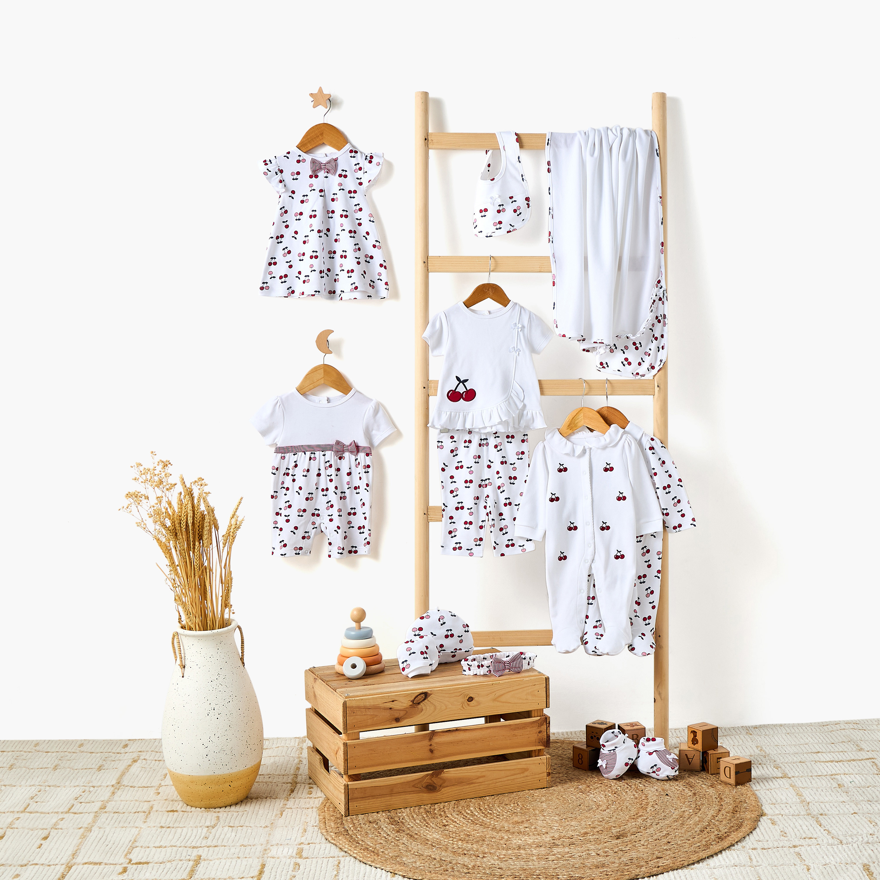 Juniors Cherry Print Receiving Blanket-baby-nursery-blanketsandswaddles-receivingblankets-image-6