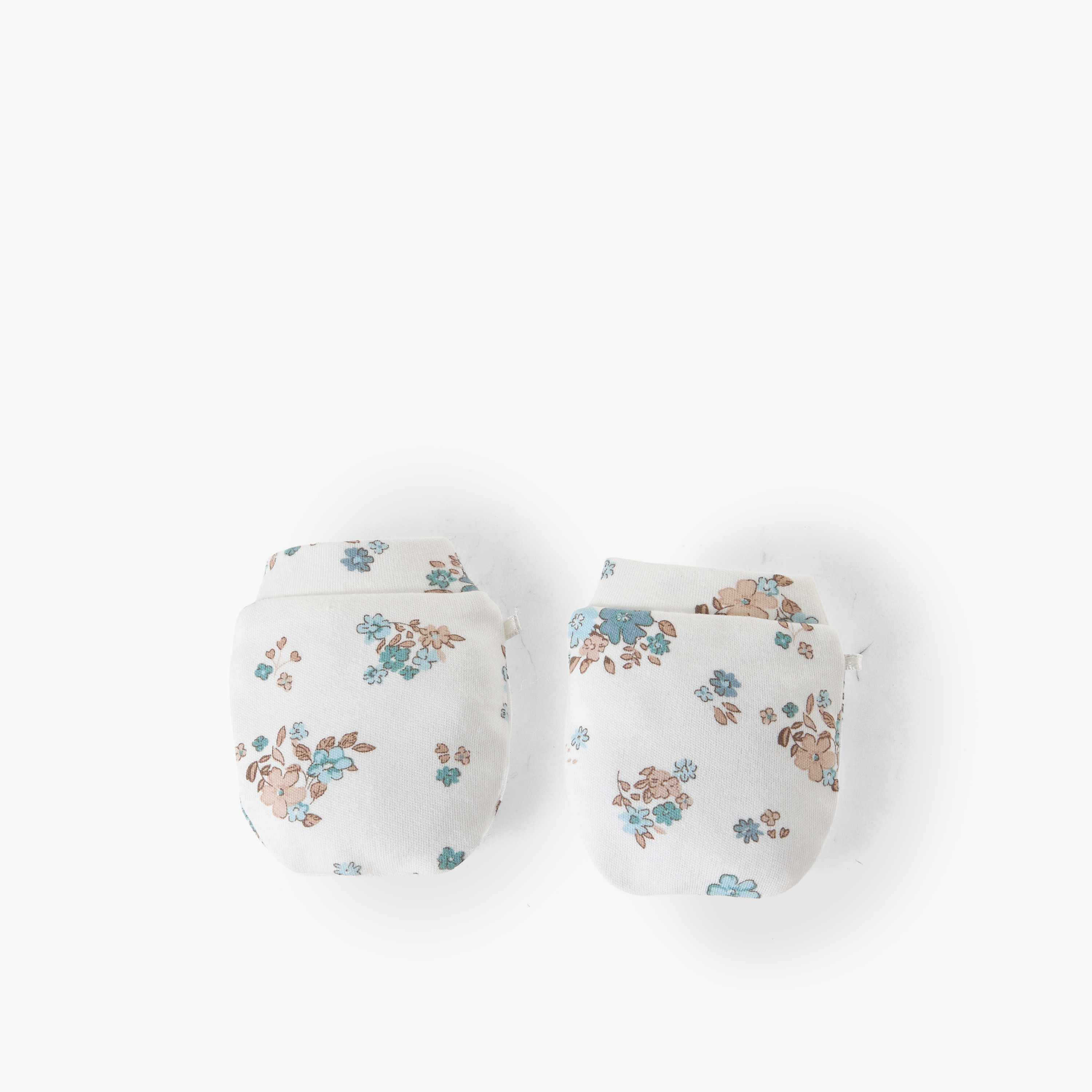 Juniors Mittens with Floral Print-baby-girls-accessories-mittens-image-1