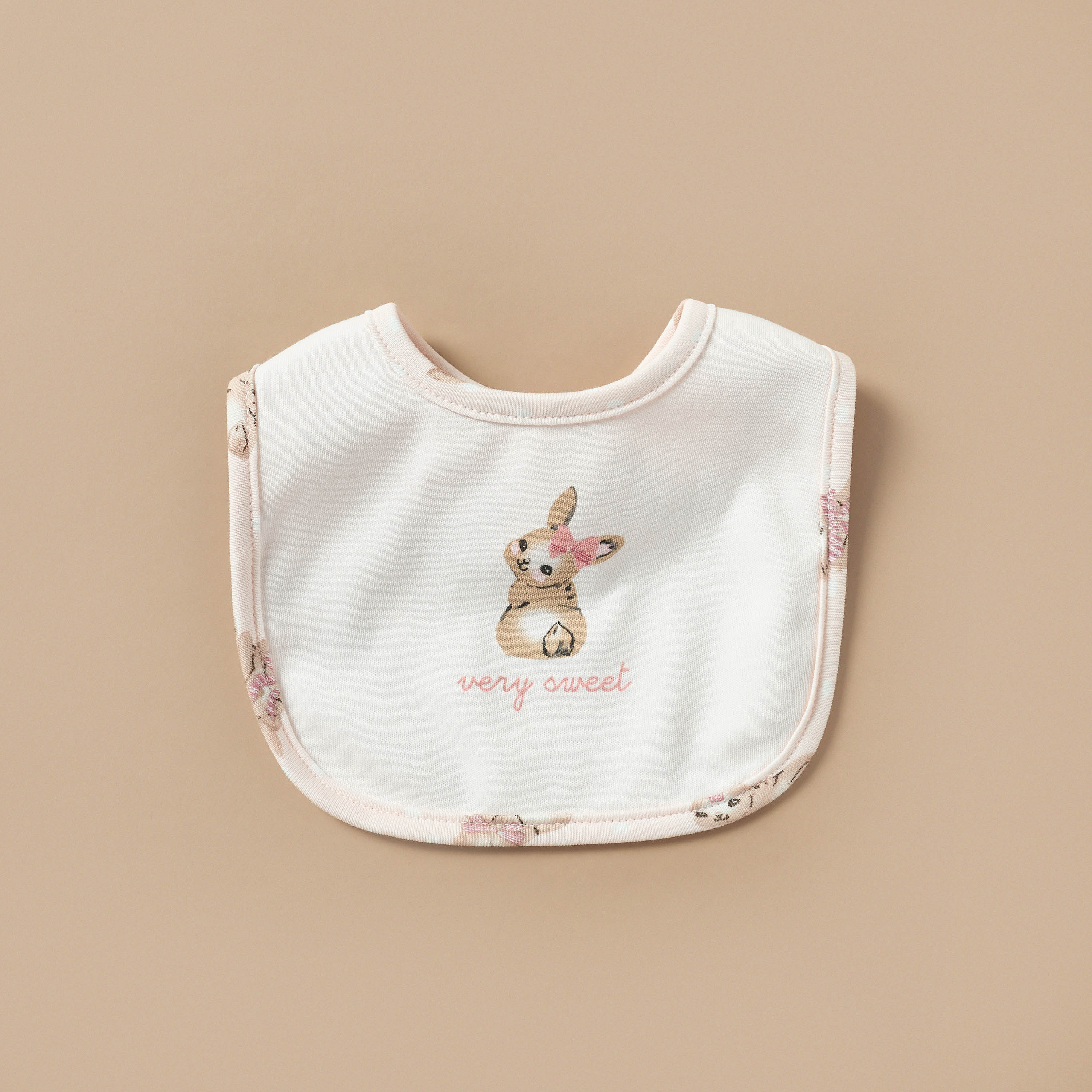 Juniors Bunny Print Bib-baby-feeding-bibs-image-1