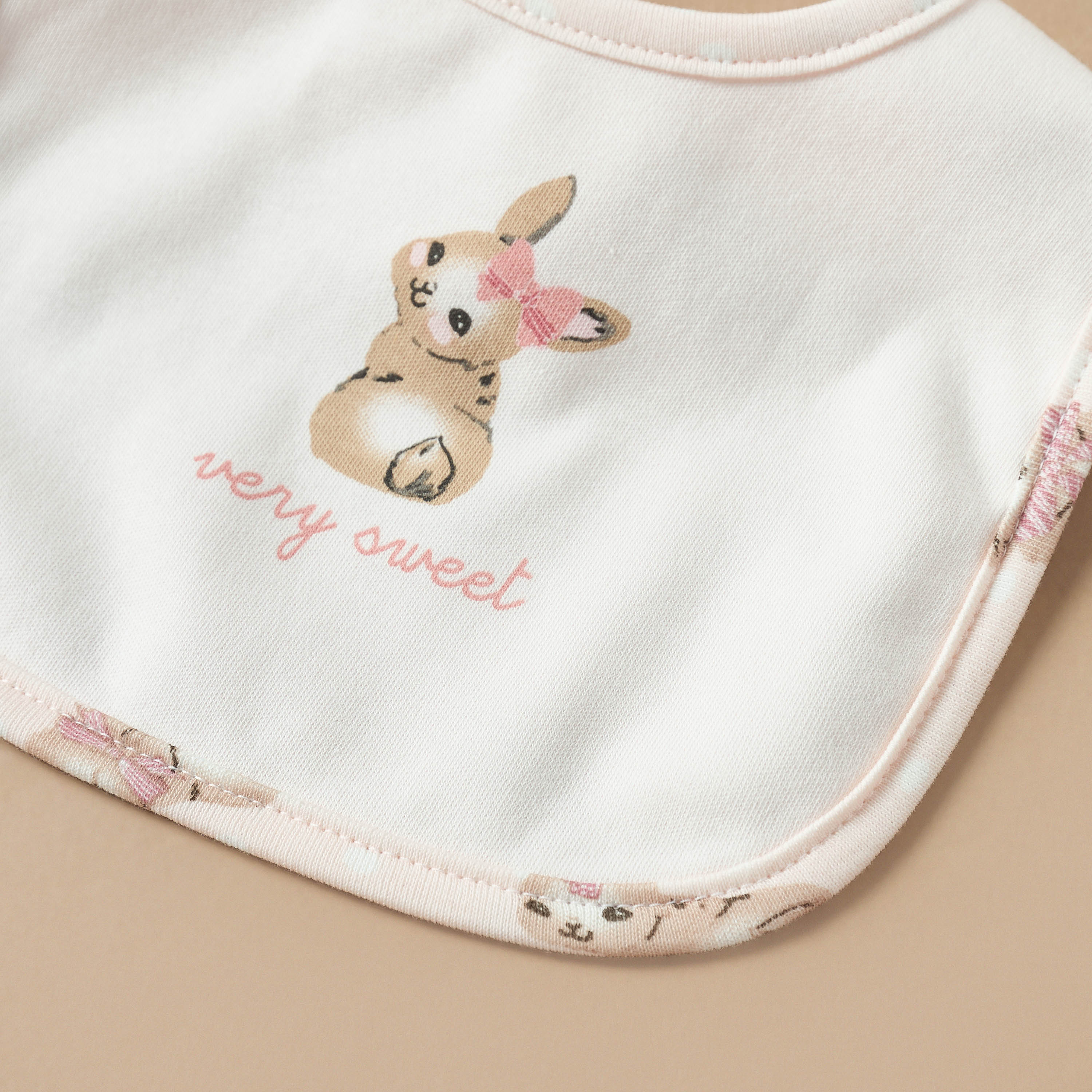 Juniors Bunny Print Bib-baby-feeding-bibs-image-2