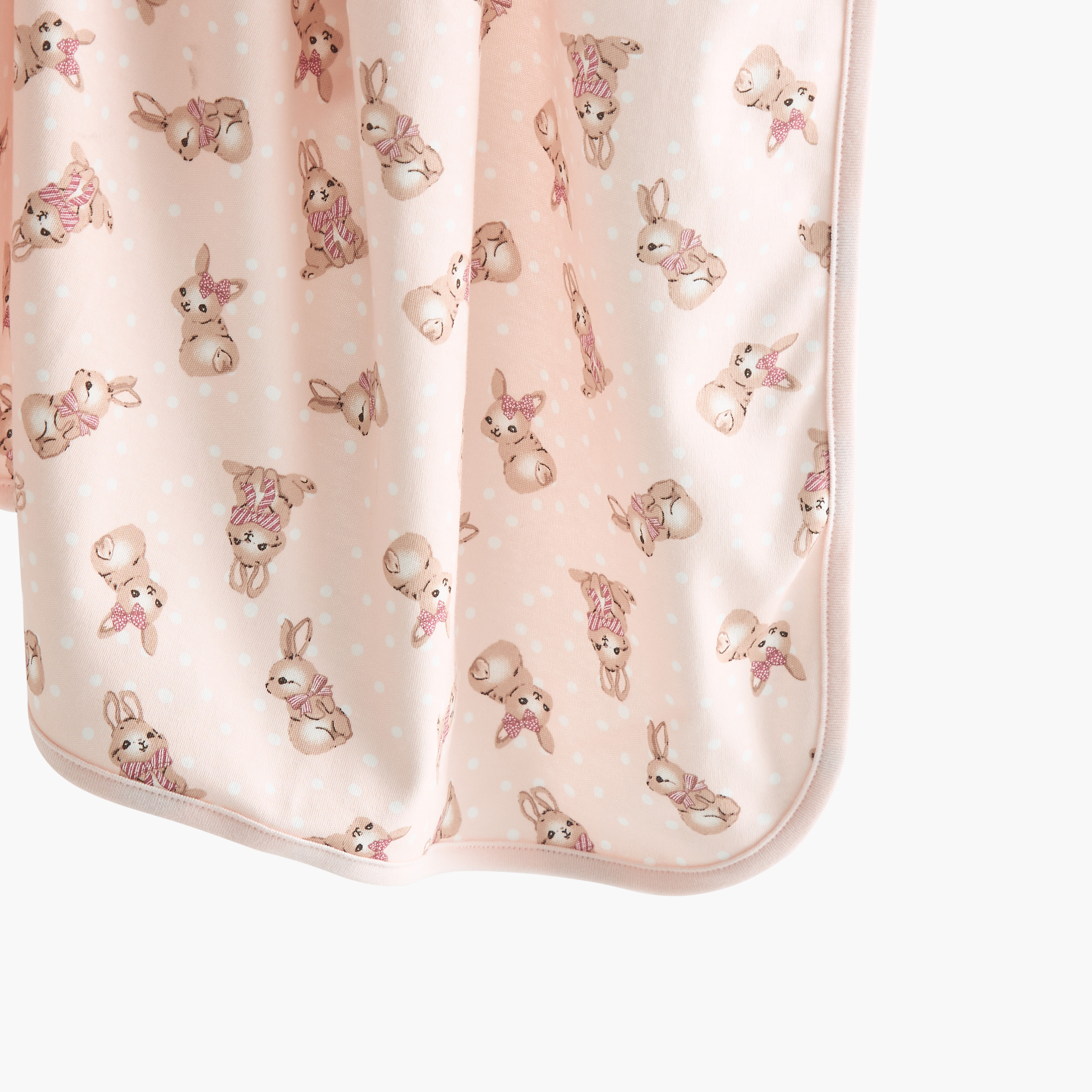 Juniors All-Over Bunny Print Receiving Blanket - 70x70 cm-baby-nursery-blanketsandswaddles-receivingblankets-image-4