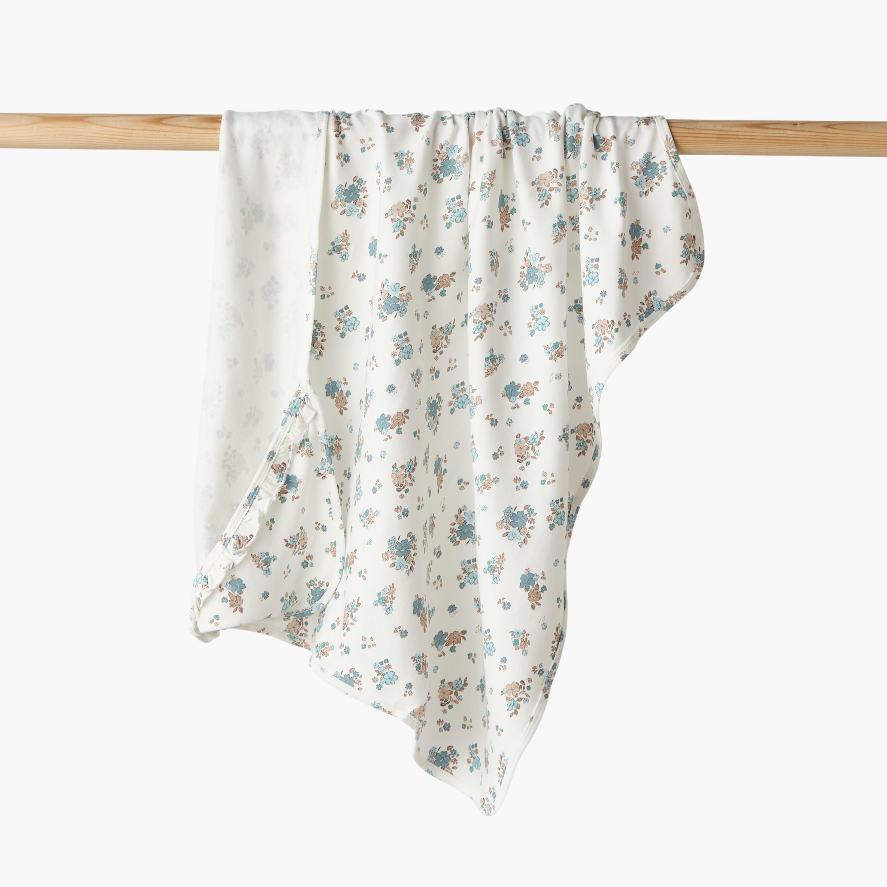 Juniors Receiving Blanket with Floral Print-baby-nursery-blanketsandswaddles-receivingblankets-image-1