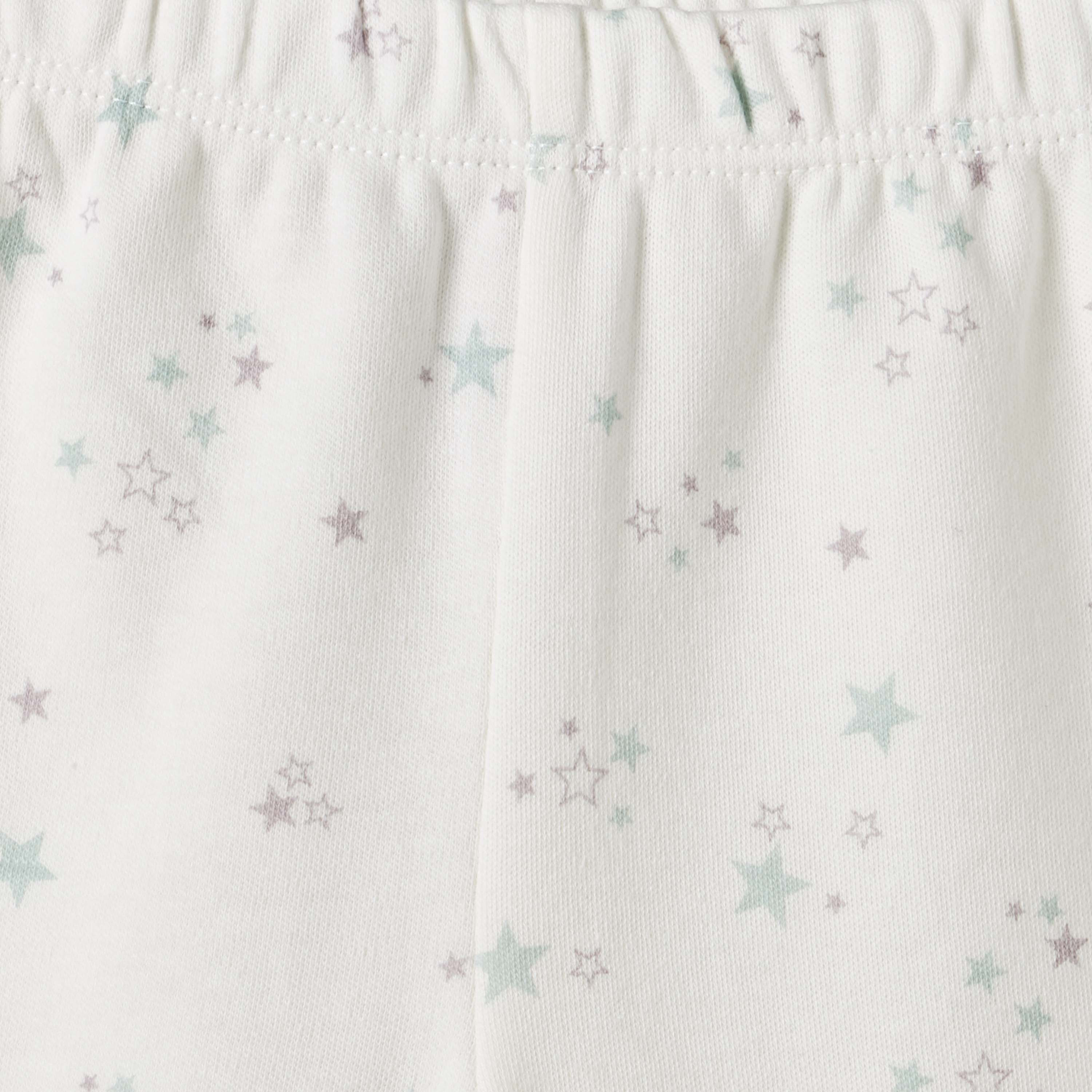 طقم بيجاما قطن بياقة حرف V وأكمام طويلة وطبعات نجوم من جونيورز-baby-girls-clothing-nightwear-pyjamasets-image-8